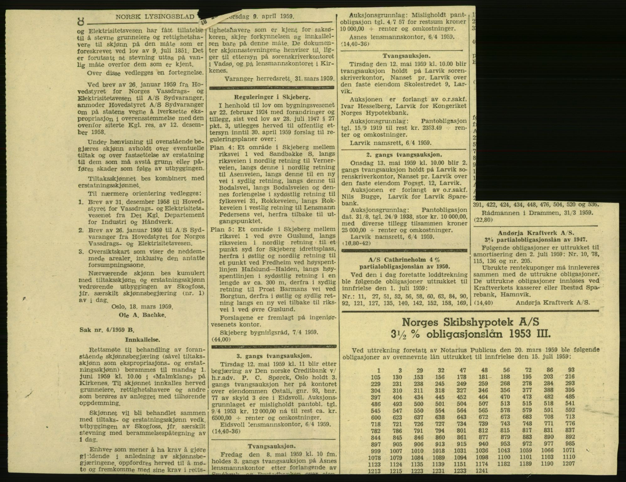 Vassdragsdirektoratet/avdelingen, AV/RA-S-6242/F/Fa/L0532: Pasvikelva, 1956-1961, s. 48