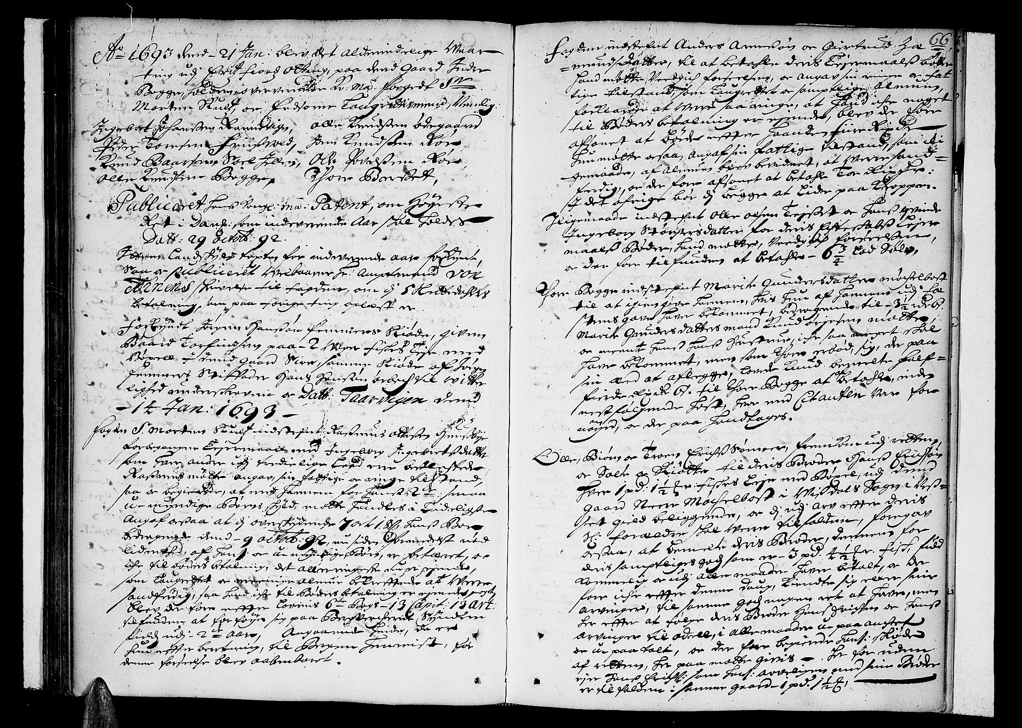 Romsdal sorenskriveri, AV/SAT-A-4149/1/1/1A/L0002: Tingbok, 1690-1693, s. 65b-66a