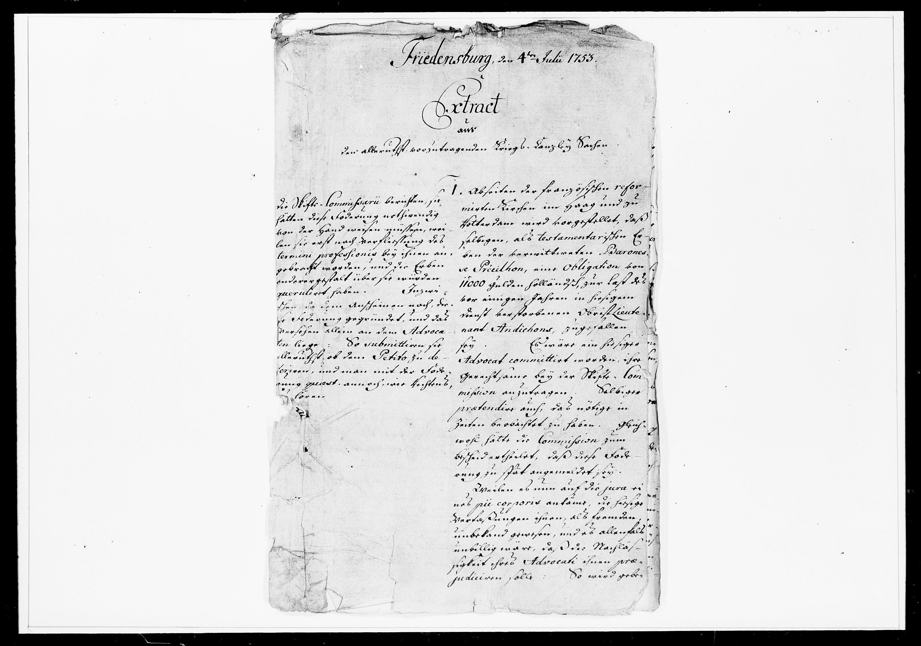 Krigskollegiet, Krigskancelliet, DRA/A-0006/-/1241-1247: Refererede sager, 1753, s. 201