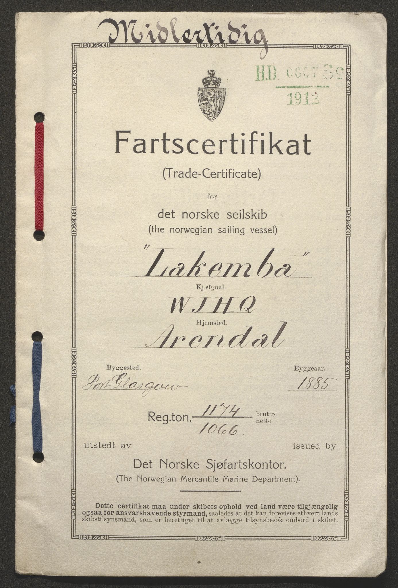 Sjøfartsdirektoratet med forløpere, skipsmapper slettede skip, AV/RA-S-4998/F/Fa/L0638: --, 1866-1933, s. 7
