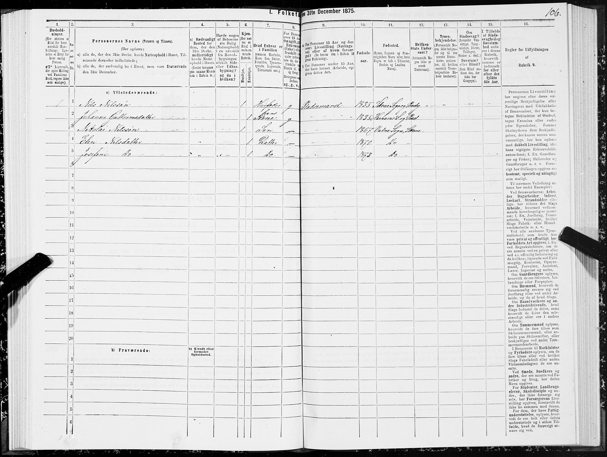 SAT, Folketelling 1875 for 1529P Skodje prestegjeld, 1875, s. 4106