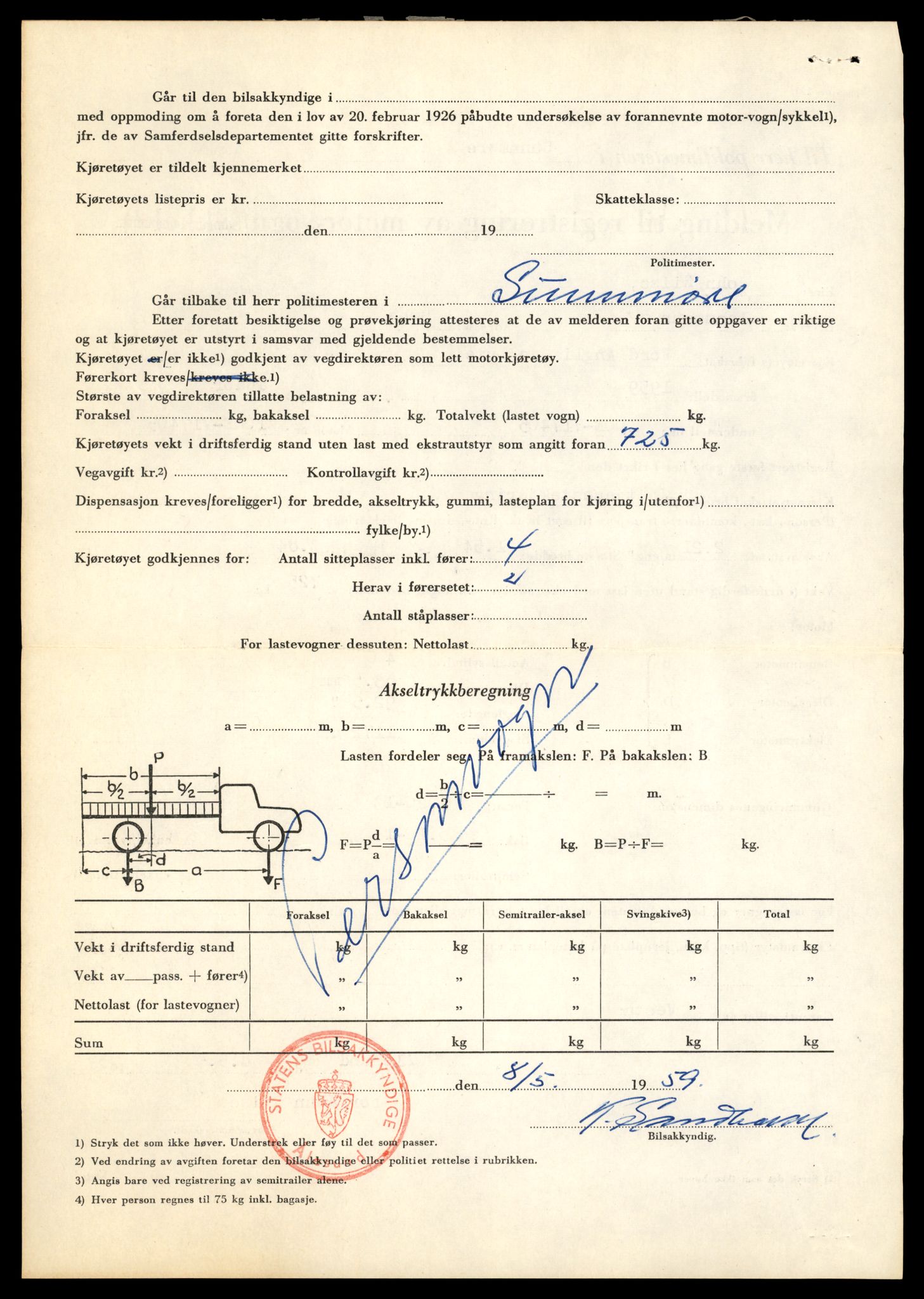 Møre og Romsdal vegkontor - Ålesund trafikkstasjon, AV/SAT-A-4099/F/Fe/L0001: Registreringskort for kjøretøy T 3 - T 127, 1927-1998, s. 1018