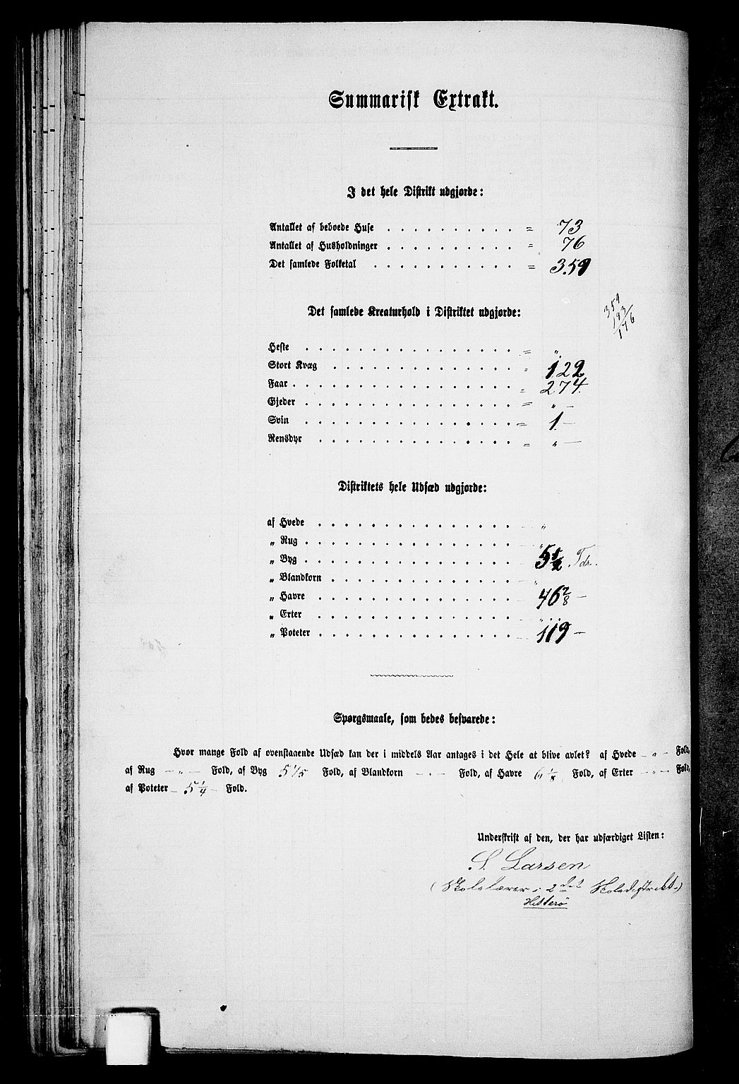 RA, Folketelling 1865 for 1042L Flekkefjord prestegjeld, Nes sokn og Hidra sokn, 1865, s. 53