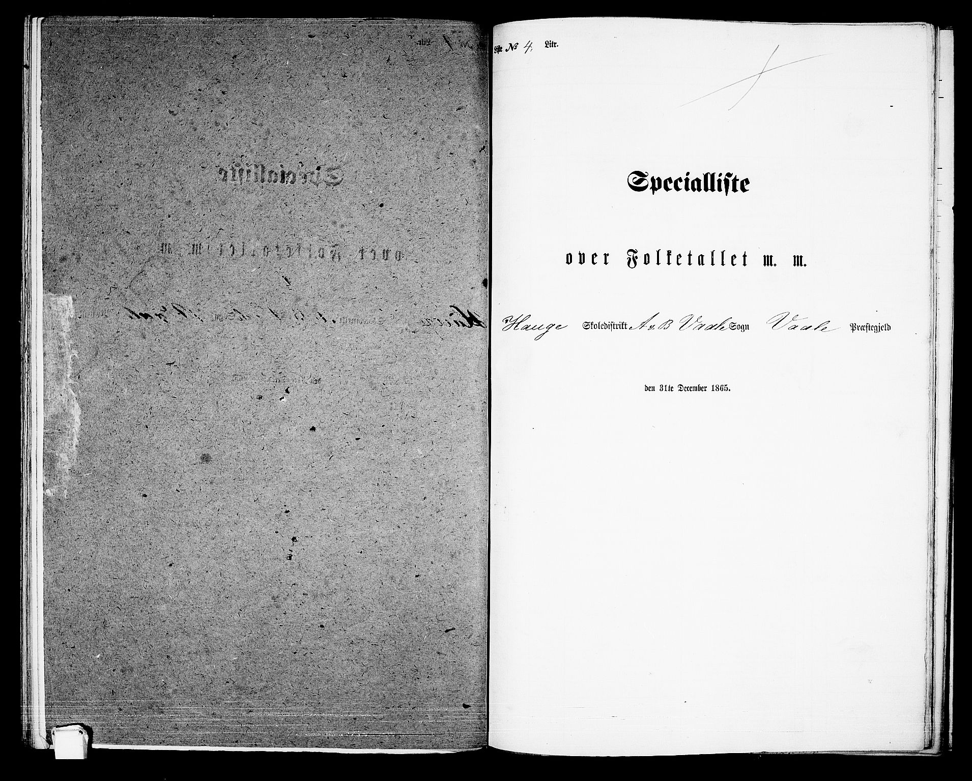 RA, Folketelling 1865 for 0716P Våle prestegjeld, 1865, s. 58