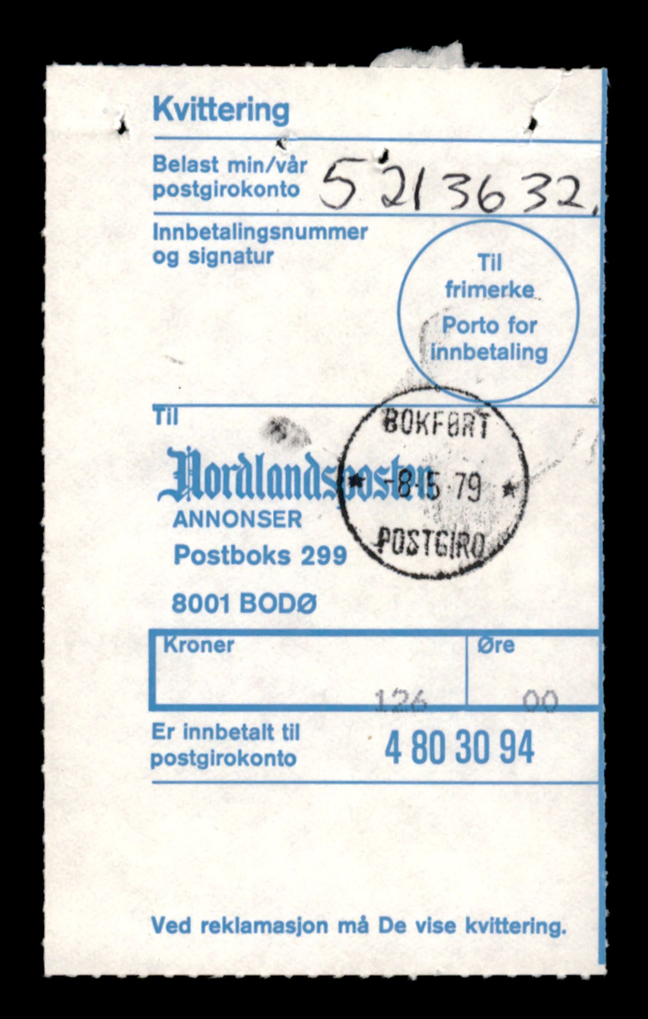 Salten sorenskriveri, SAT/A-4578/4/J/Jd/Jda/L0013: Bilag. Enkeltmannsforetak, personlig firma og andelslag Kj - Ku, 1953-1989, s. 7