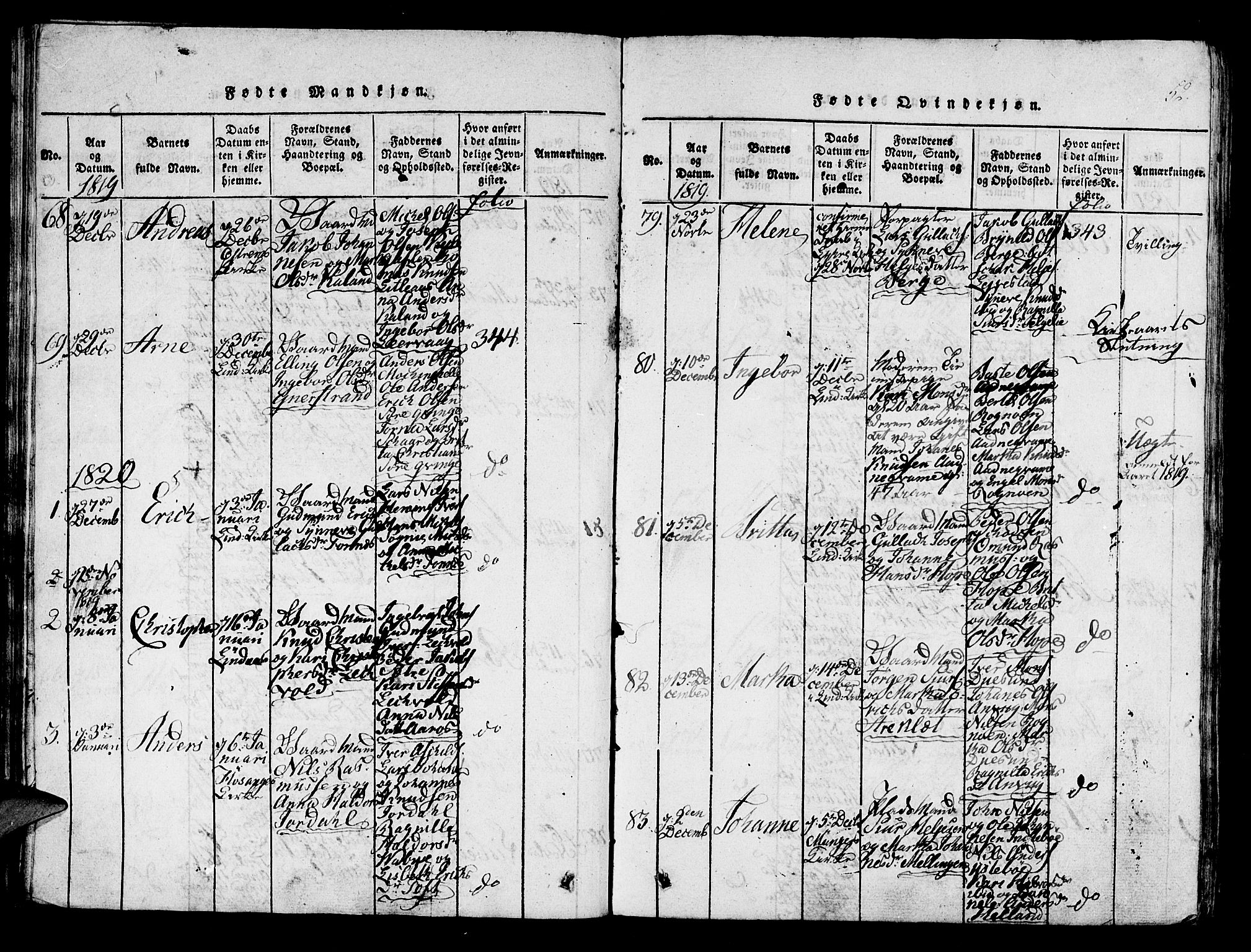 Lindås Sokneprestembete, AV/SAB-A-76701/H/Haa/Haaa/L0007: Ministerialbok nr. A 7, 1816-1823, s. 52