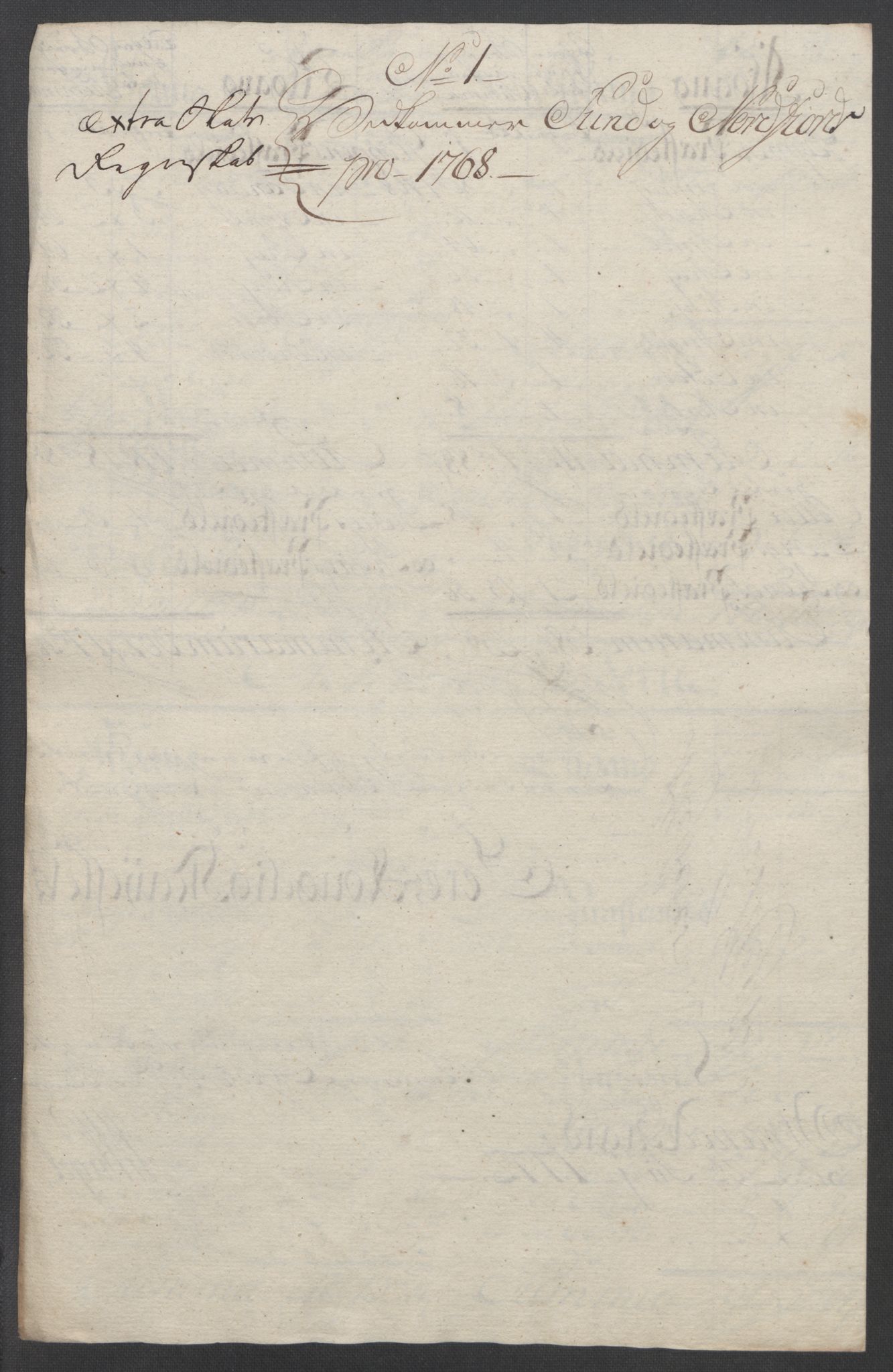 Rentekammeret inntil 1814, Reviderte regnskaper, Fogderegnskap, AV/RA-EA-4092/R53/L3550: Ekstraskatten Sunn- og Nordfjord, 1762-1771, s. 214
