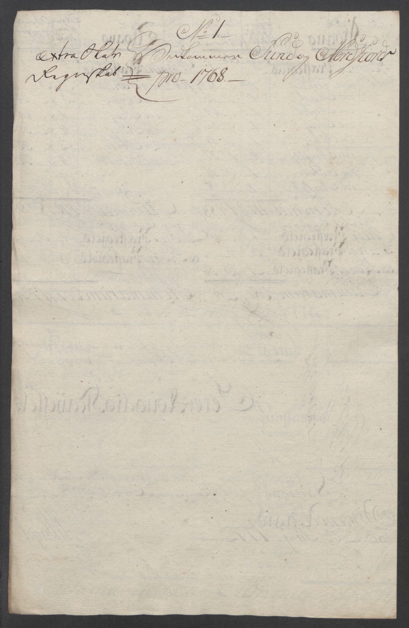 Rentekammeret inntil 1814, Reviderte regnskaper, Fogderegnskap, RA/EA-4092/R53/L3550: Ekstraskatten Sunn- og Nordfjord, 1762-1771, s. 214