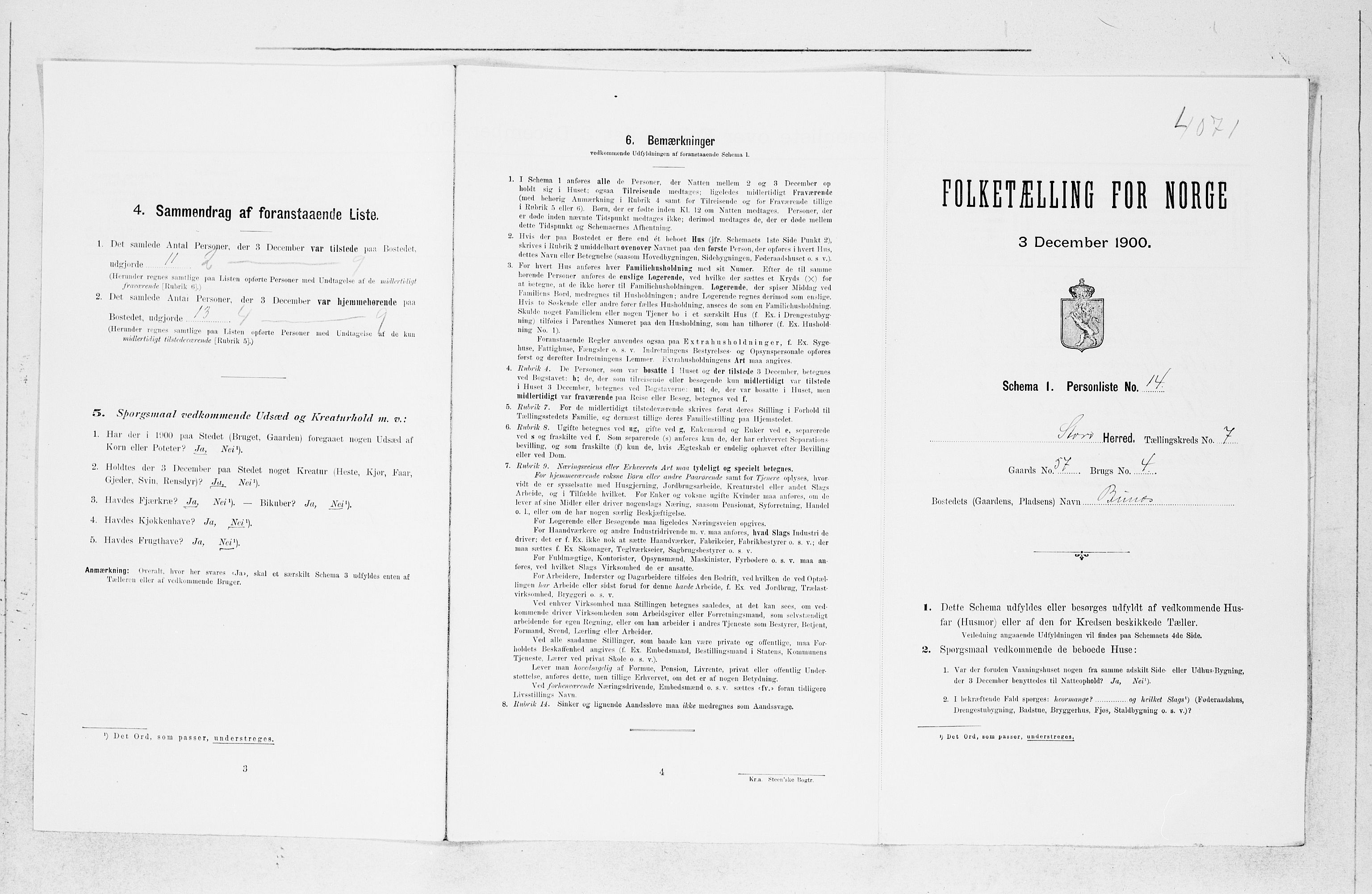 SAB, Folketelling 1900 for 1221 Stord herred, 1900, s. 691