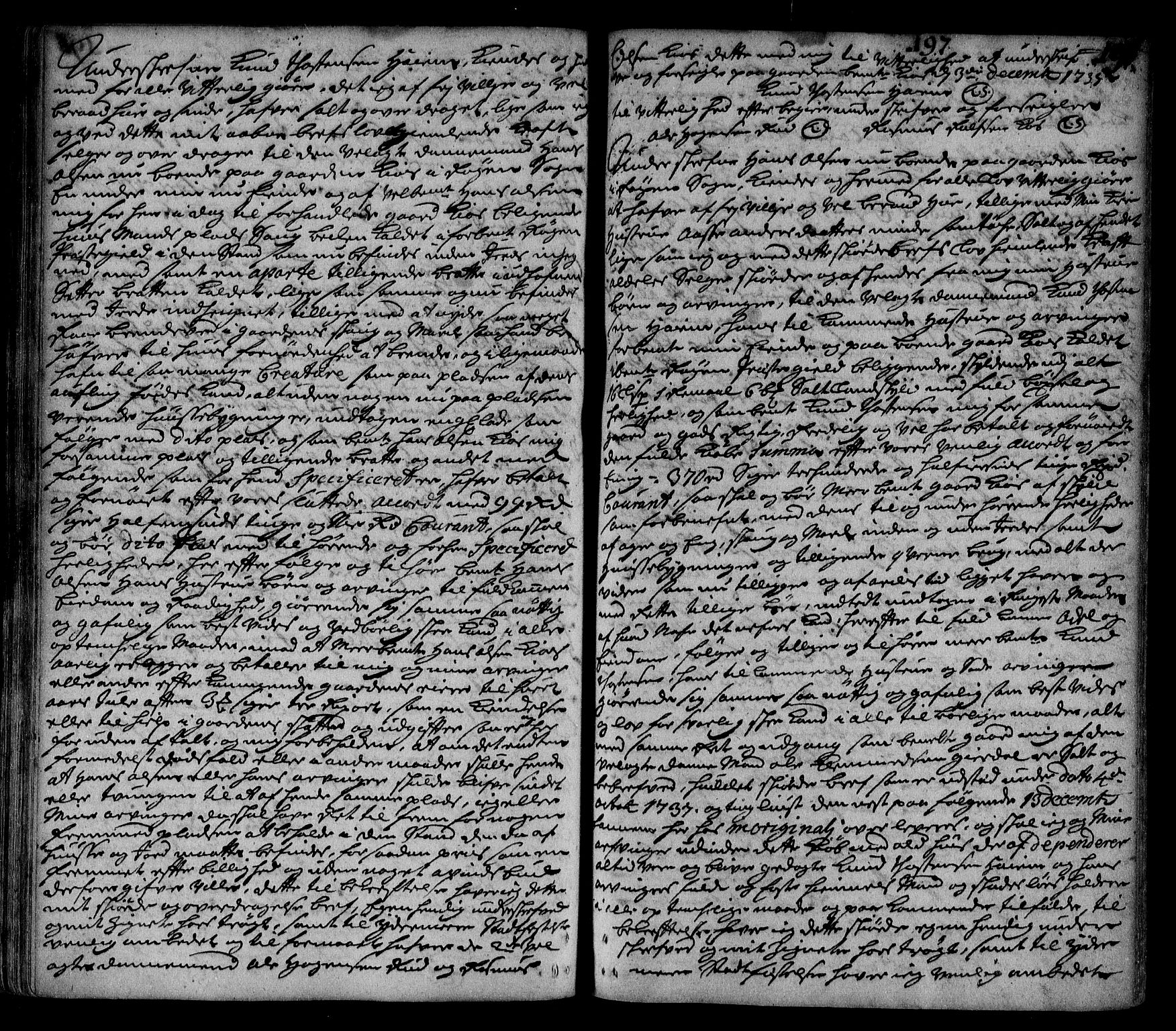 Lier, Røyken og Hurum sorenskriveri, SAKO/A-89/G/Ga/Gaa/L0002: Pantebok nr. II, 1725-1755, s. 197