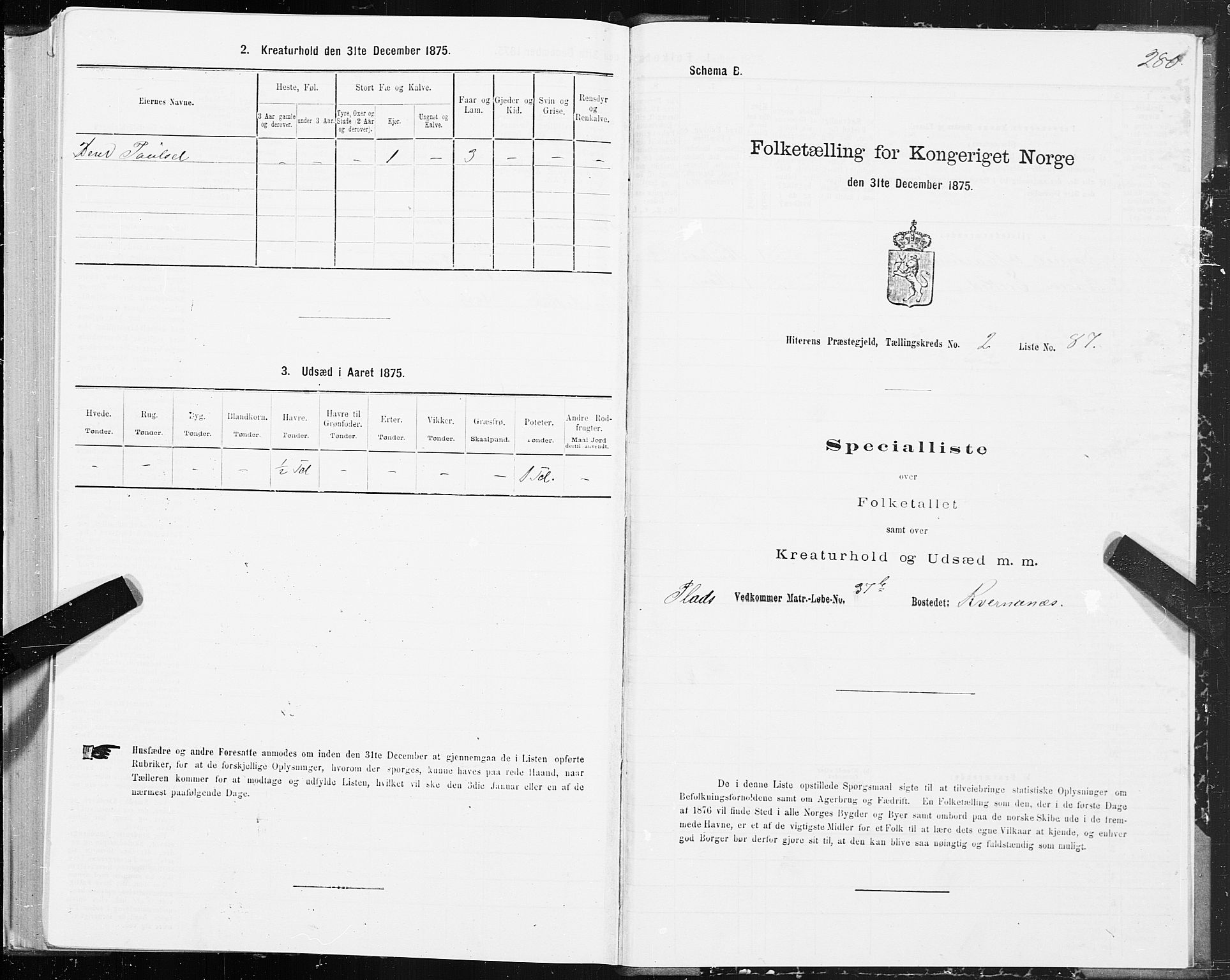 SAT, Folketelling 1875 for 1617P Hitra prestegjeld, 1875, s. 1280