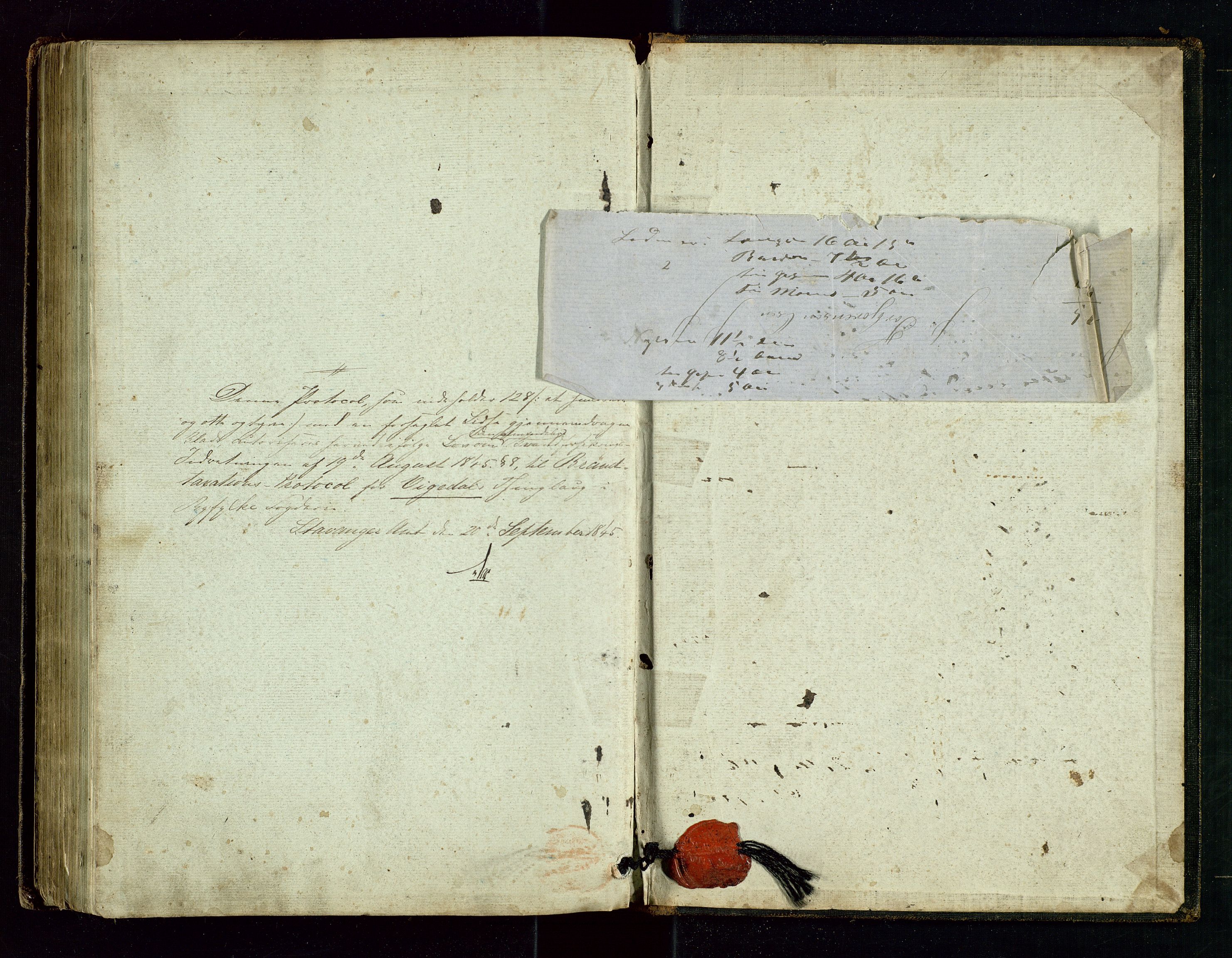Vikedal lensmannskontor, AV/SAST-A-100179/Gob/L0001: Branntakstprotokoll, 1846-1869