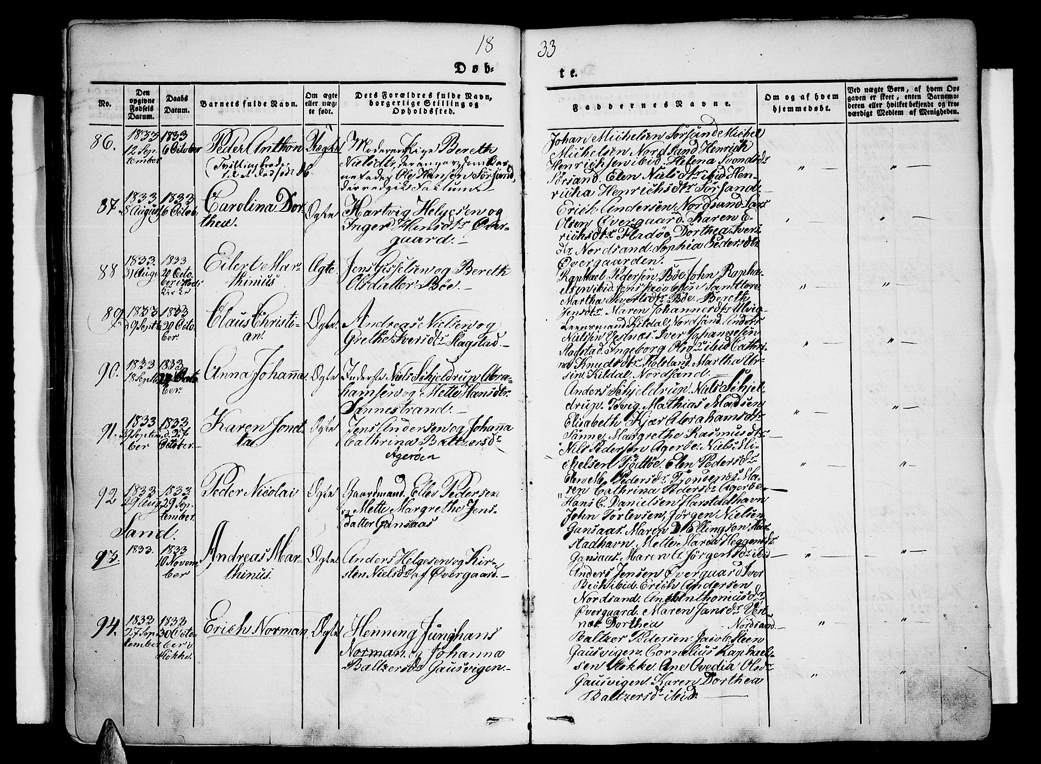 Trondenes sokneprestkontor, AV/SATØ-S-1319/H/Ha/L0007kirke: Ministerialbok nr. 7, 1827-1841