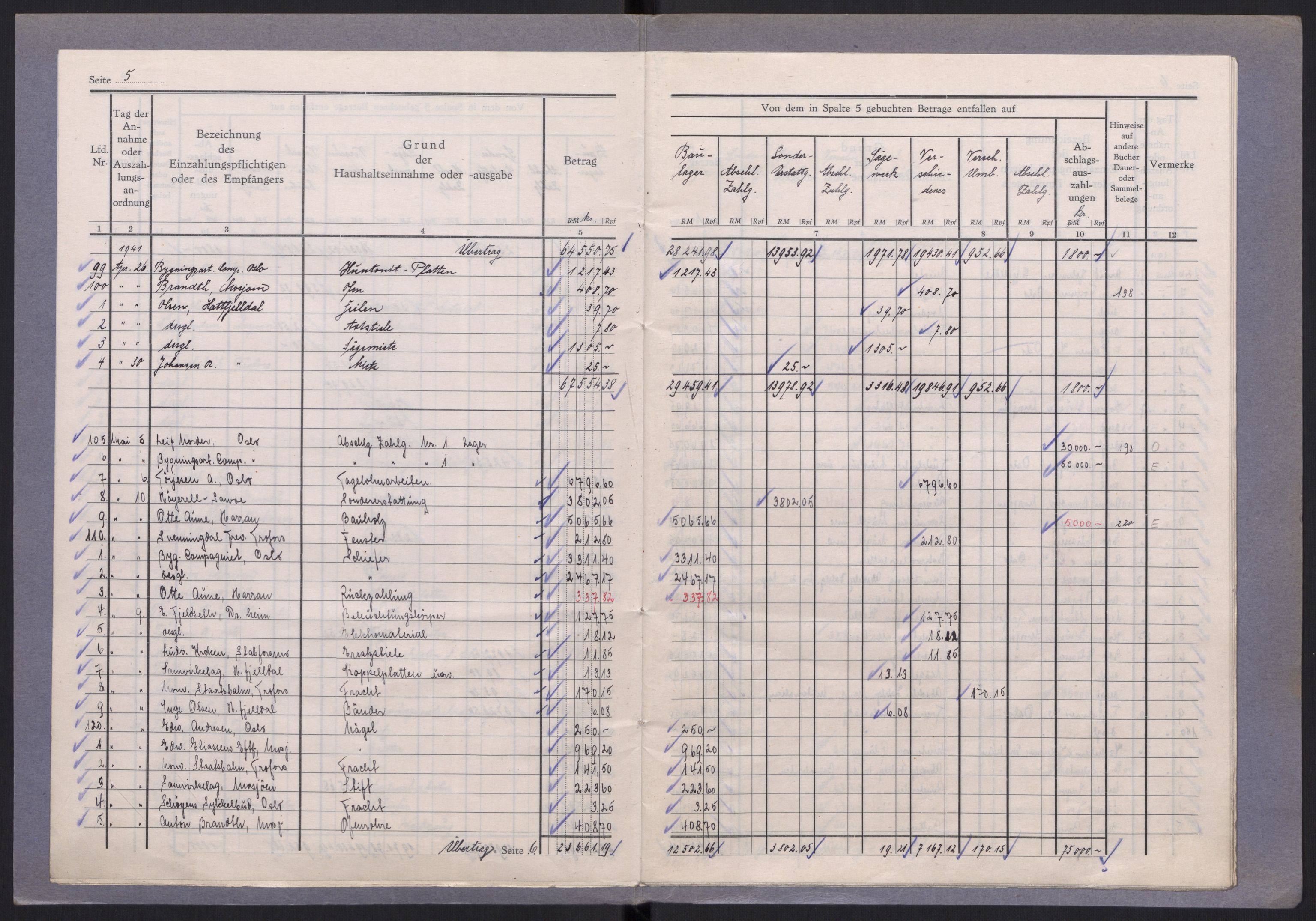 Tyske arkiver, Organisation Todt (OT), Einsatzgruppe Wiking, AV/RA-RAFA-2188/2/E/Ea/L0005: Byggeprosjekt i Hattfjelldal, 1940-1942, s. 250