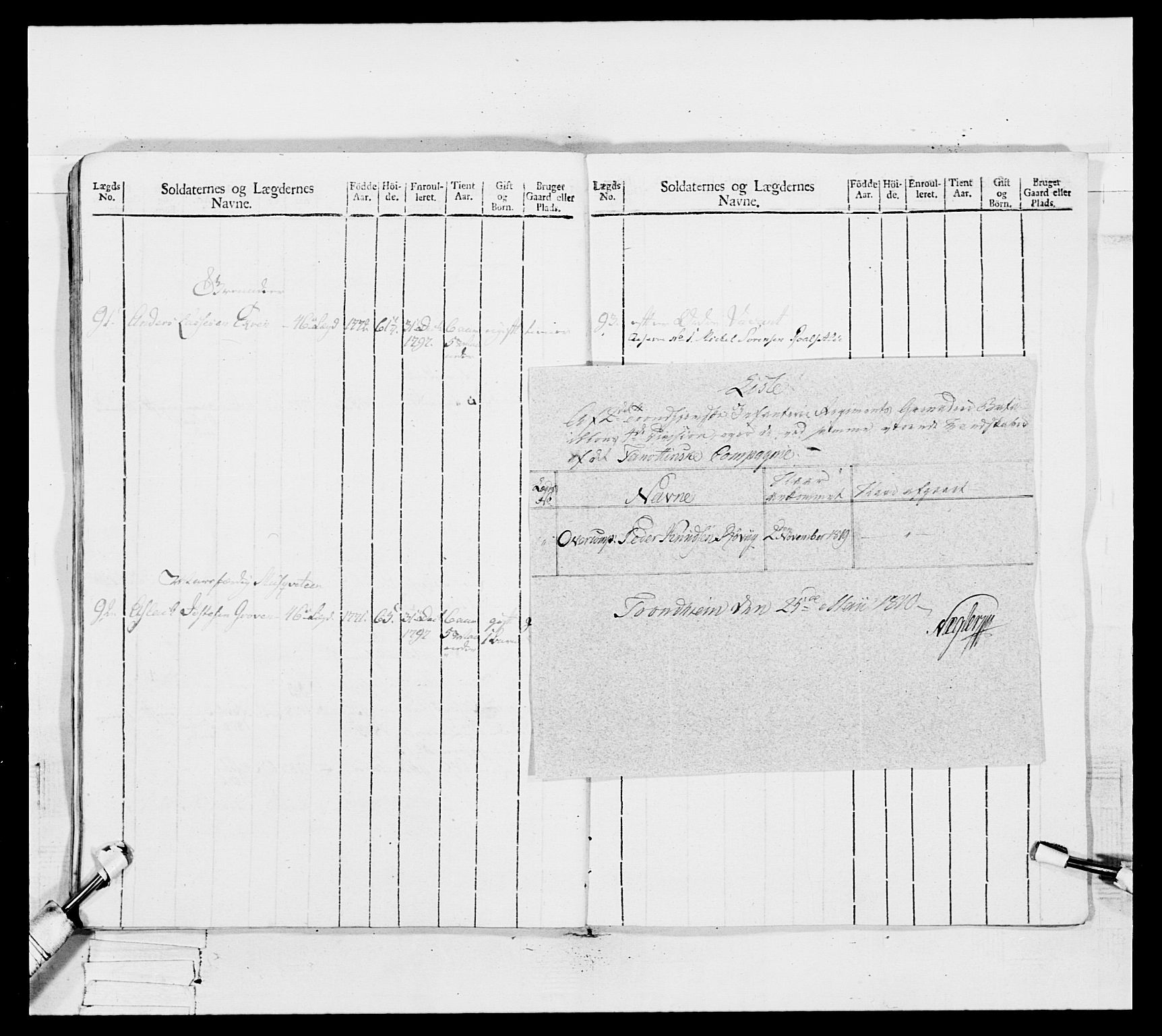 Generalitets- og kommissariatskollegiet, Det kongelige norske kommissariatskollegium, RA/EA-5420/E/Eh/L0082: 2. Trondheimske nasjonale infanteriregiment, 1804, s. 356