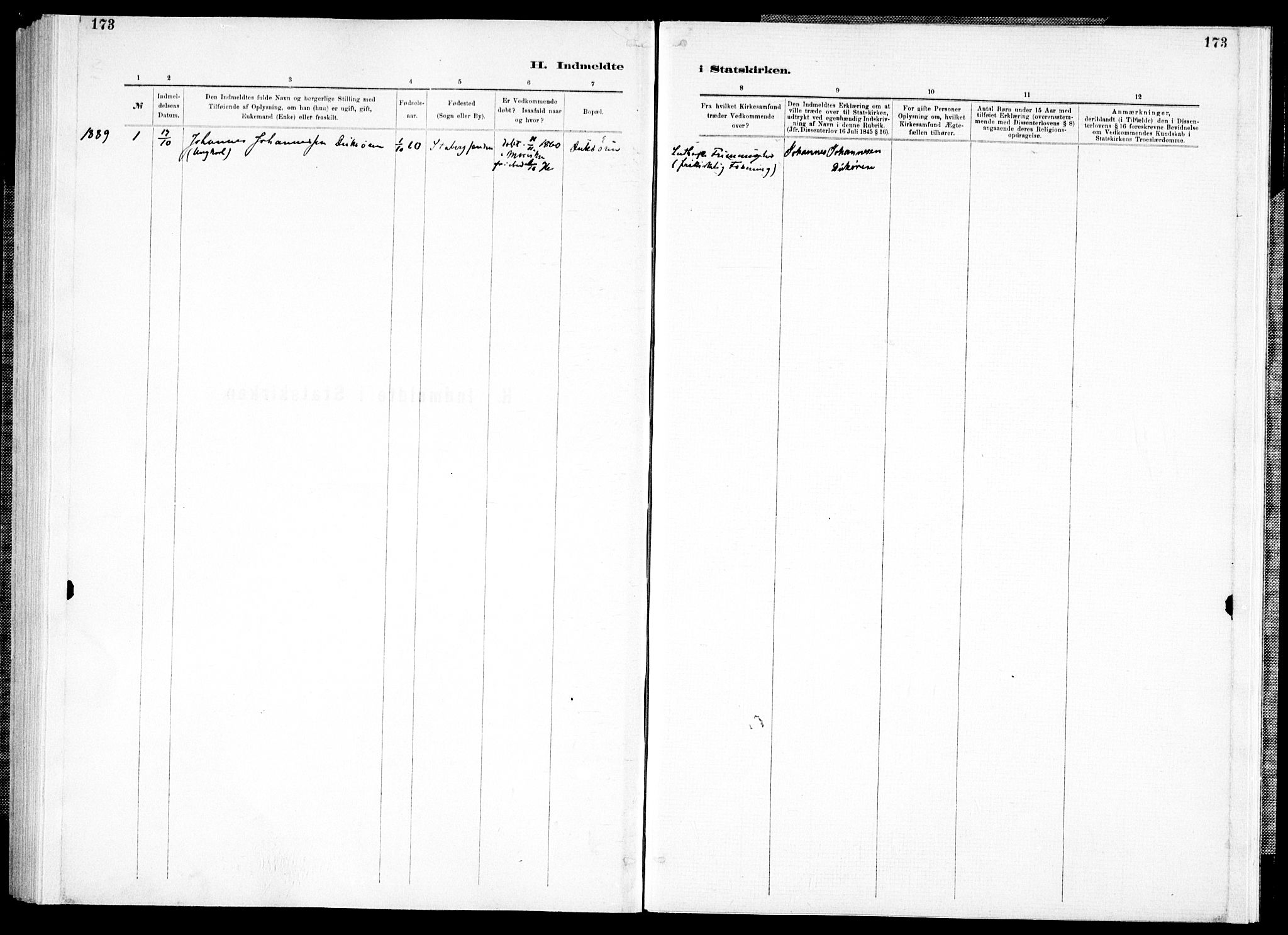 Ministerialprotokoller, klokkerbøker og fødselsregistre - Nord-Trøndelag, AV/SAT-A-1458/733/L0325: Ministerialbok nr. 733A04, 1884-1908, s. 173