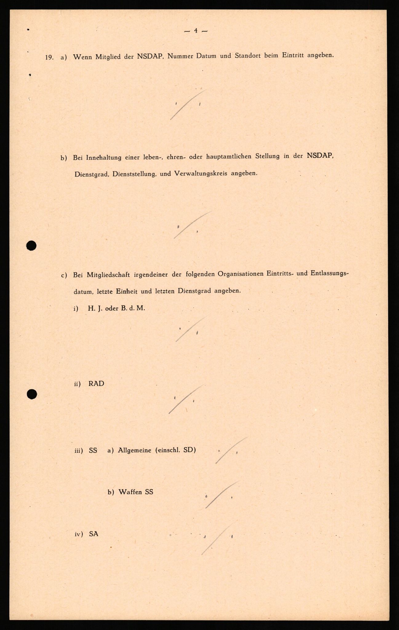 Forsvaret, Forsvarets overkommando II, RA/RAFA-3915/D/Db/L0027: CI Questionaires. Tyske okkupasjonsstyrker i Norge. Tyskere., 1945-1946, s. 120