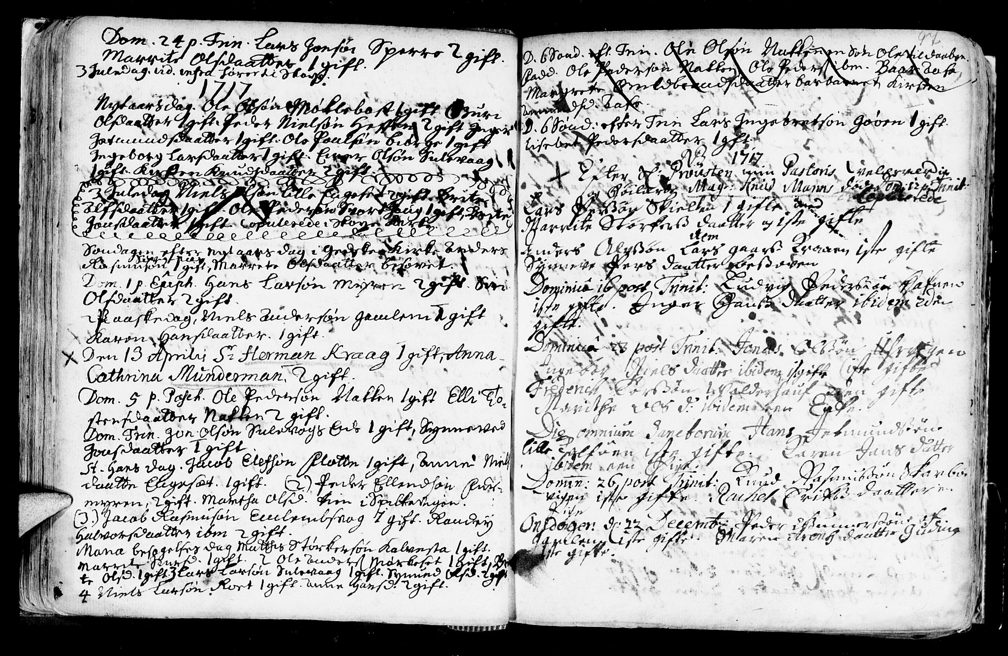 Ministerialprotokoller, klokkerbøker og fødselsregistre - Møre og Romsdal, AV/SAT-A-1454/528/L0390: Ministerialbok nr. 528A01, 1698-1739, s. 96-97