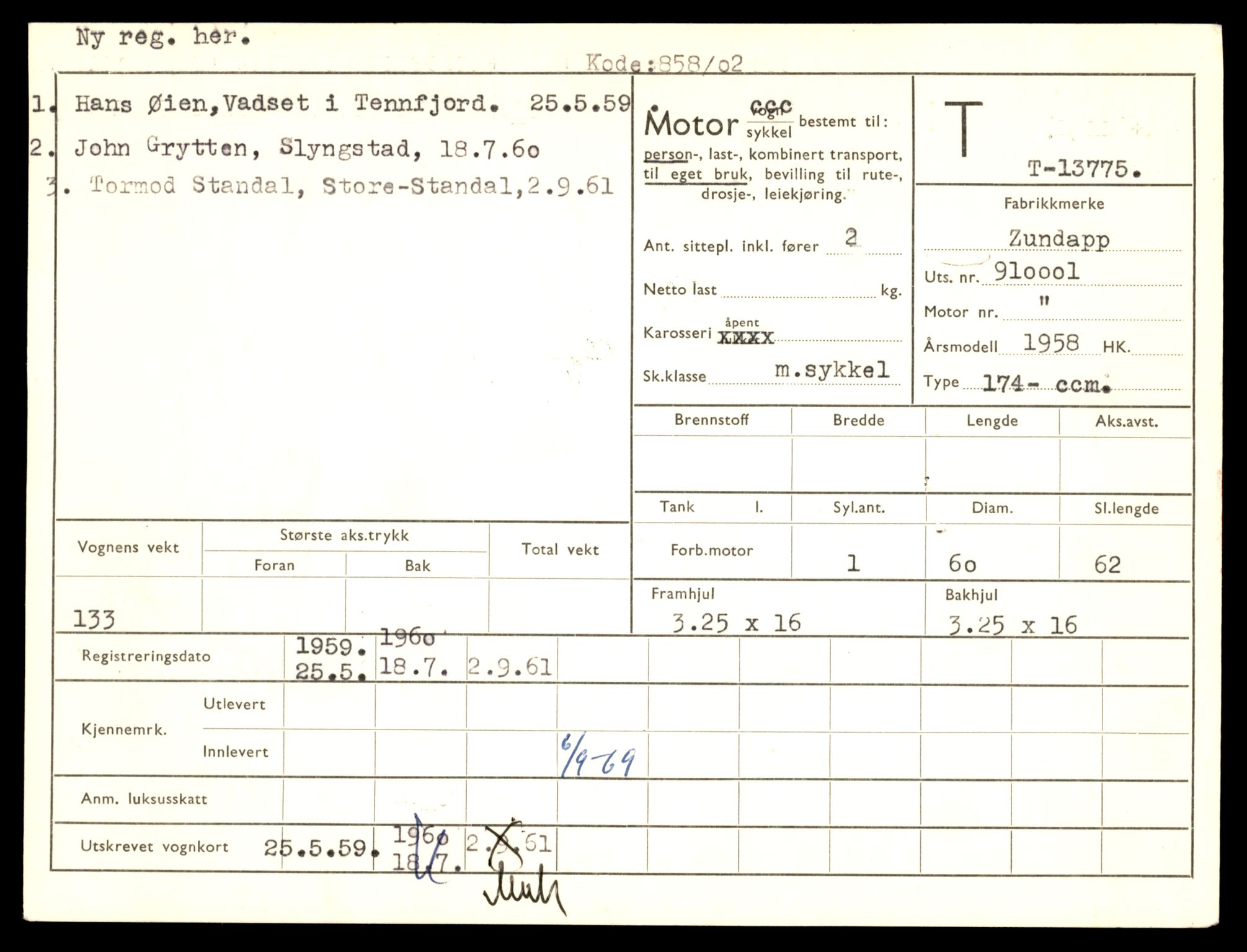 Møre og Romsdal vegkontor - Ålesund trafikkstasjon, AV/SAT-A-4099/F/Fe/L0041: Registreringskort for kjøretøy T 13710 - T 13905, 1927-1998, s. 1111