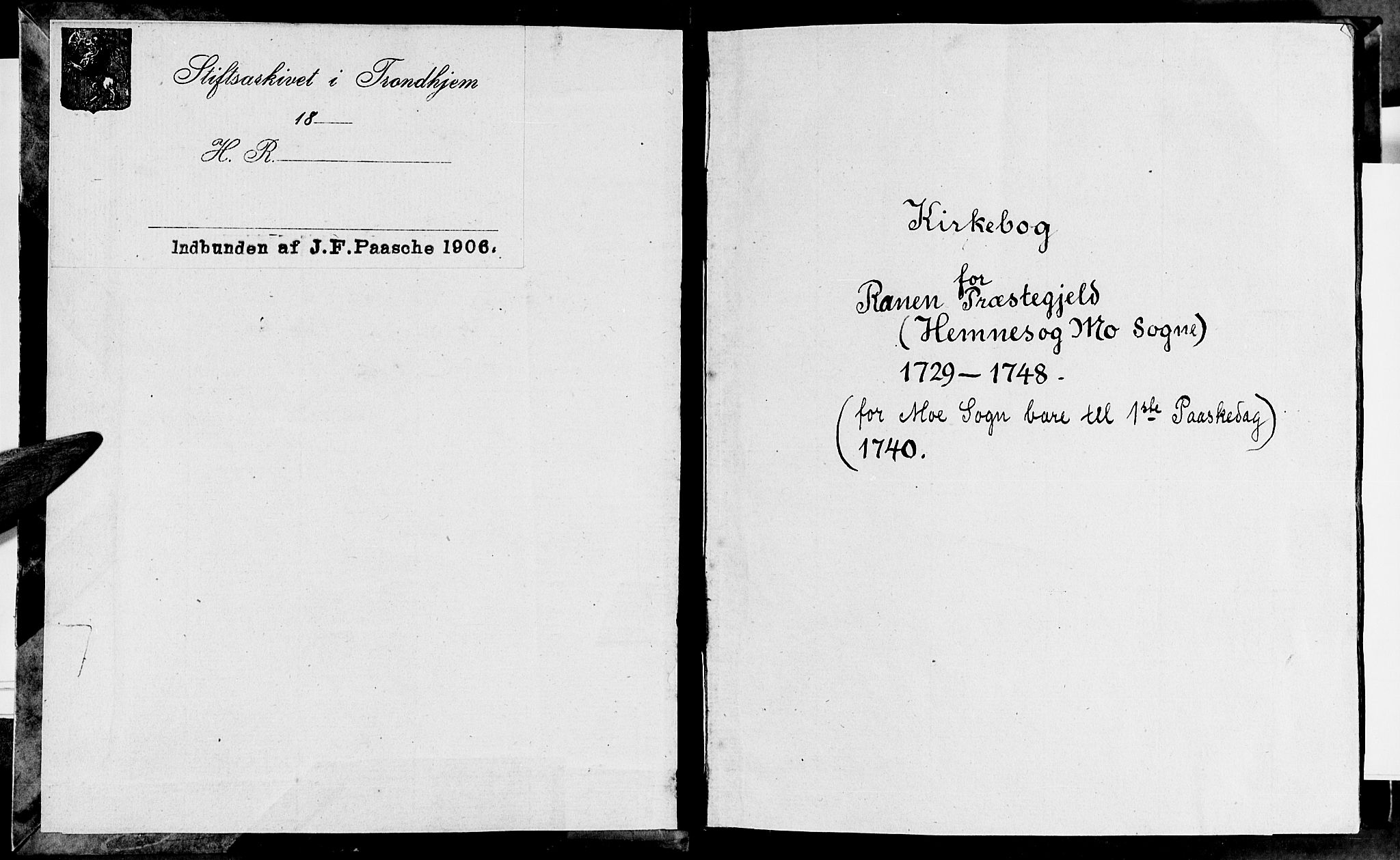 Ministerialprotokoller, klokkerbøker og fødselsregistre - Nordland, SAT/A-1459/825/L0346: Ministerialbok nr. 825A02, 1729-1748