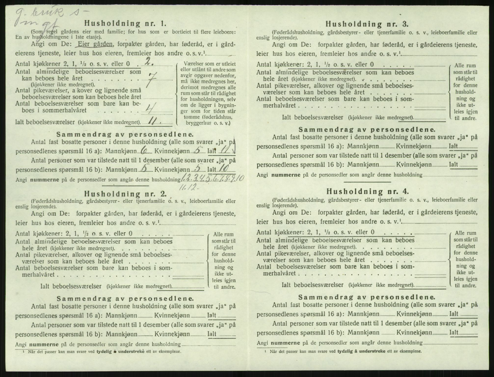 SAK, Folketelling 1920 for 0924 Landvik herred, 1920, s. 723