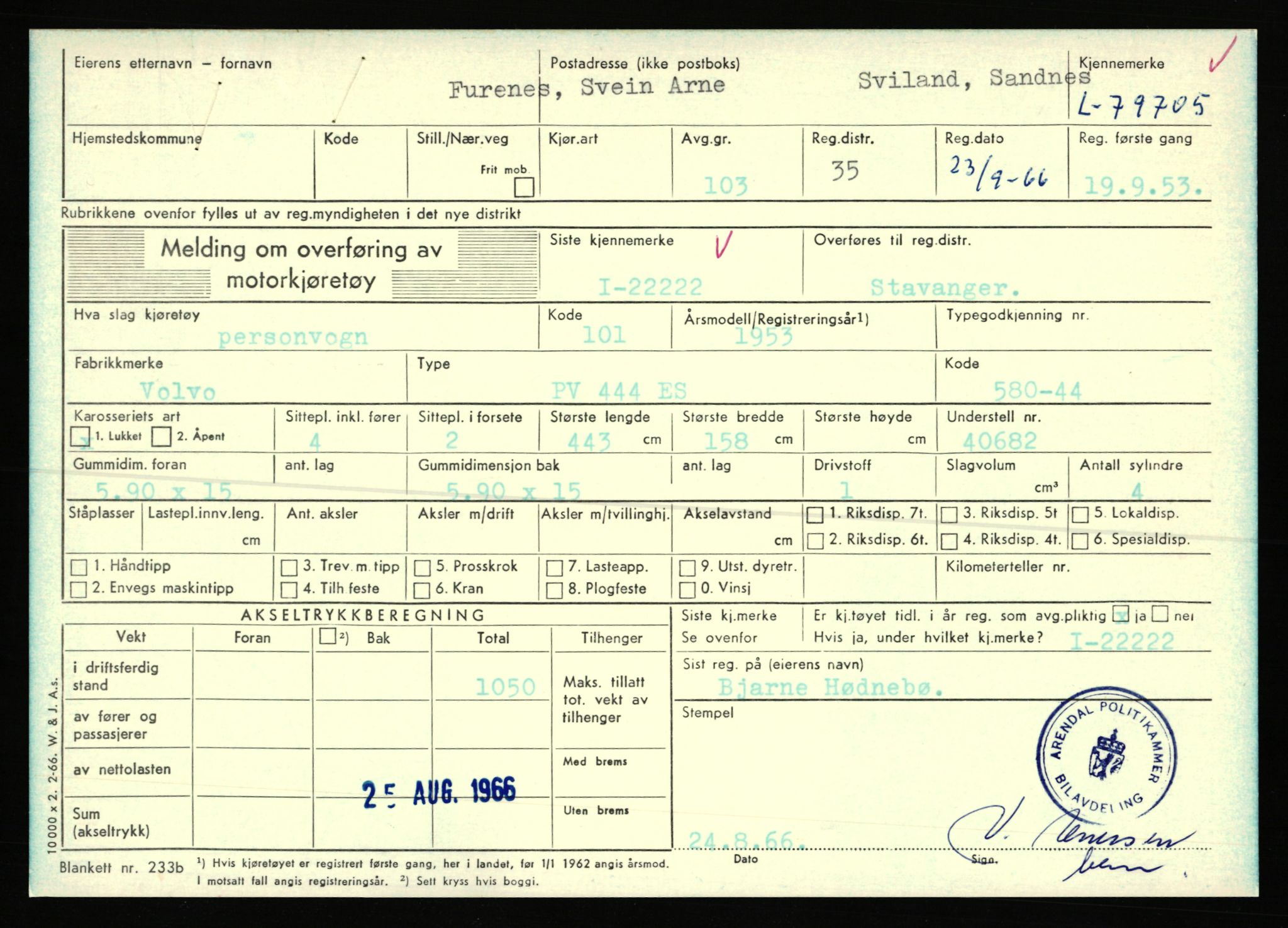 Stavanger trafikkstasjon, AV/SAST-A-101942/0/F/L0070: L-78800 - L-80499, 1930-1971, s. 1010