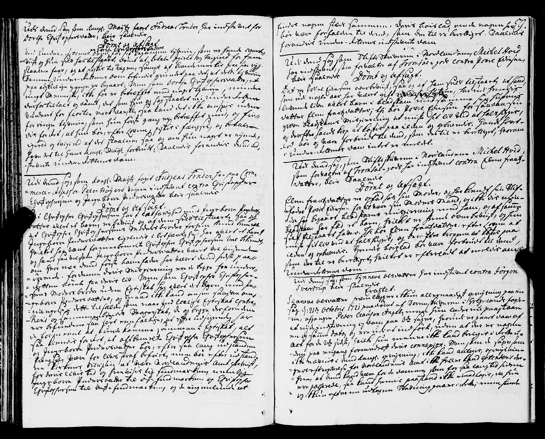 Nordland og Finnmarks lagstol, AV/SAT-A-5608/X/L0006: Justisprotokoll, 1730-1740, s. 58b-59a