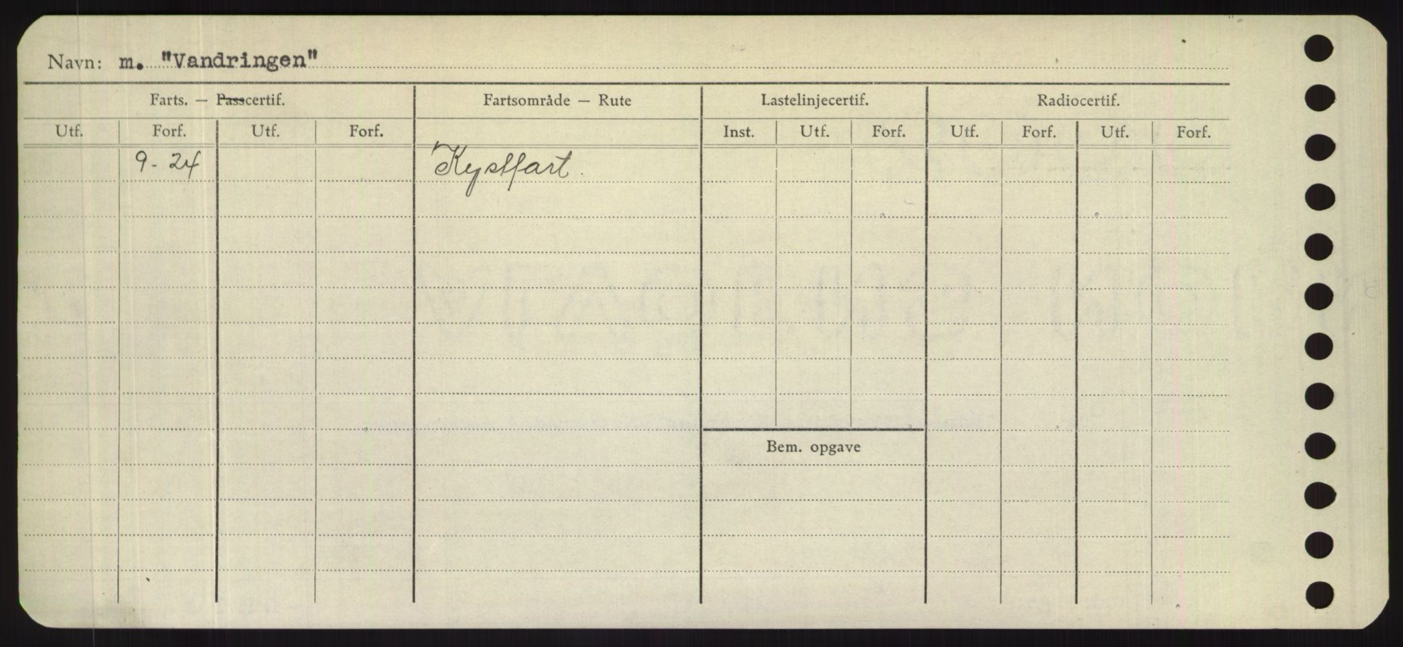 Sjøfartsdirektoratet med forløpere, Skipsmålingen, RA/S-1627/H/Hd/L0040: Fartøy, U-Ve, s. 264