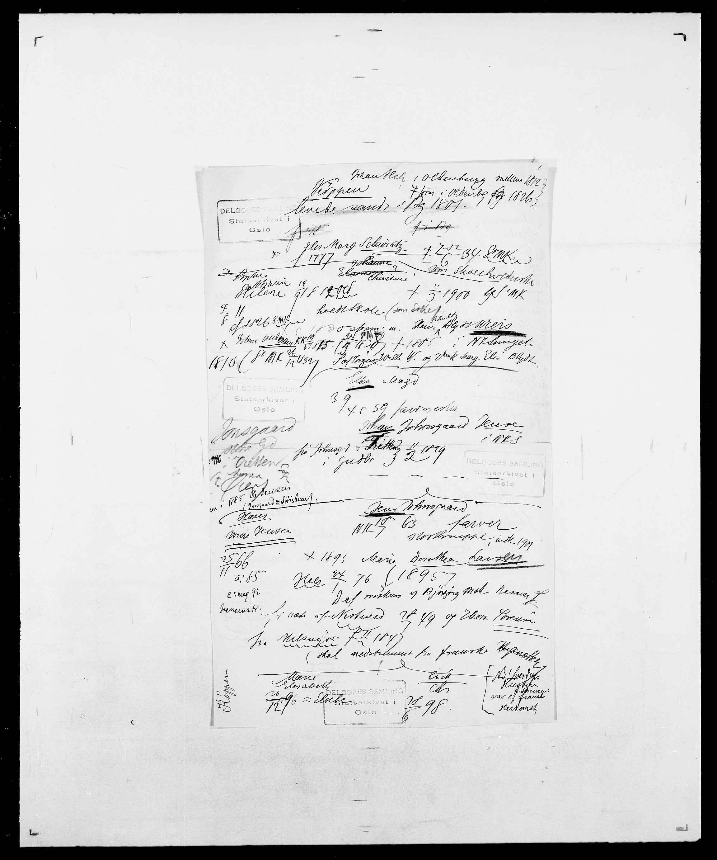 Delgobe, Charles Antoine - samling, AV/SAO-PAO-0038/D/Da/L0022: Krog - Lasteen, s. 333