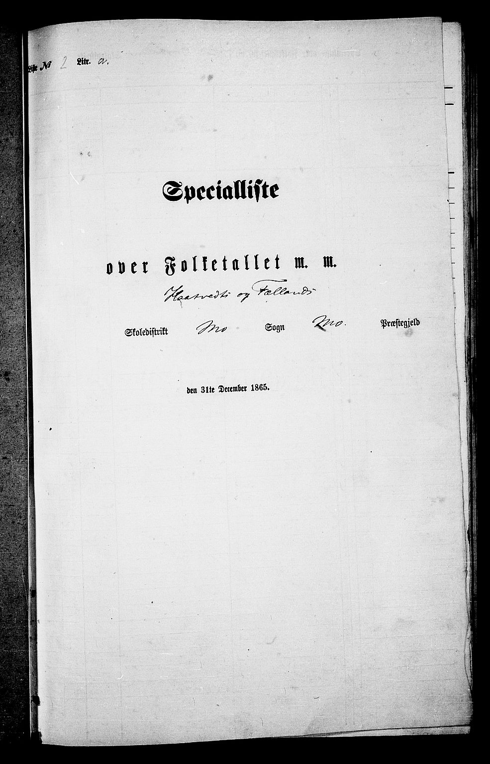 RA, Folketelling 1865 for 0832P Mo prestegjeld, 1865, s. 22