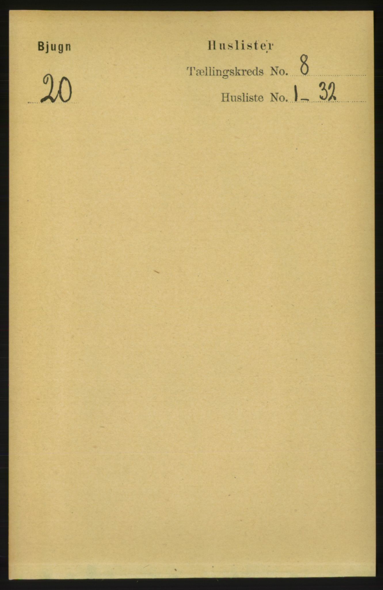 RA, Folketelling 1891 for 1627 Bjugn herred, 1891, s. 2079
