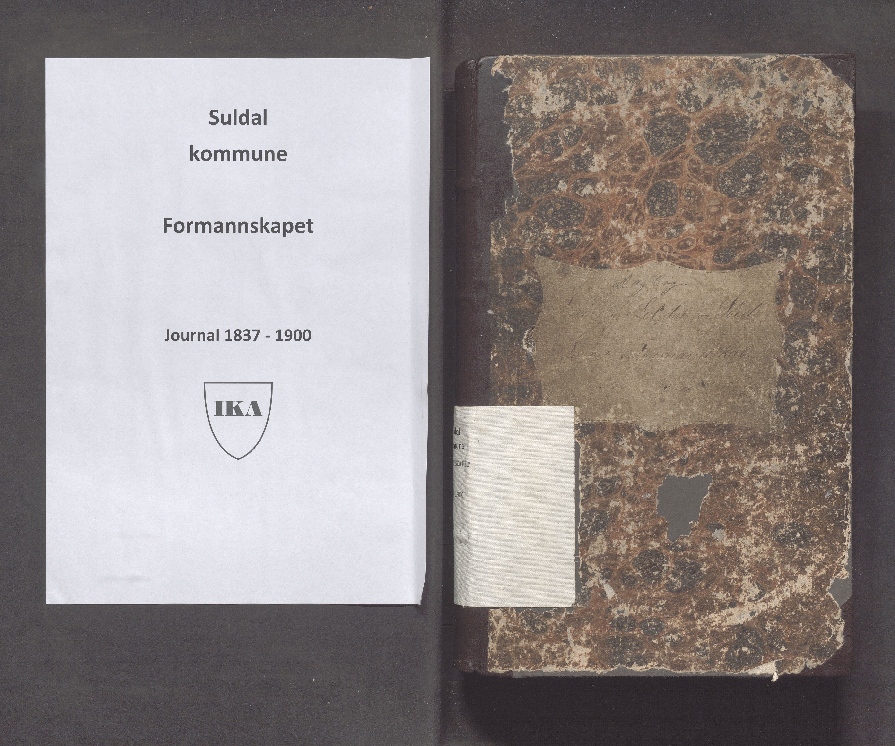Suldal kommune - Formannskapet/Rådmannen, IKAR/K-101908/C/Ca/L0001: Journal, 1837-1900