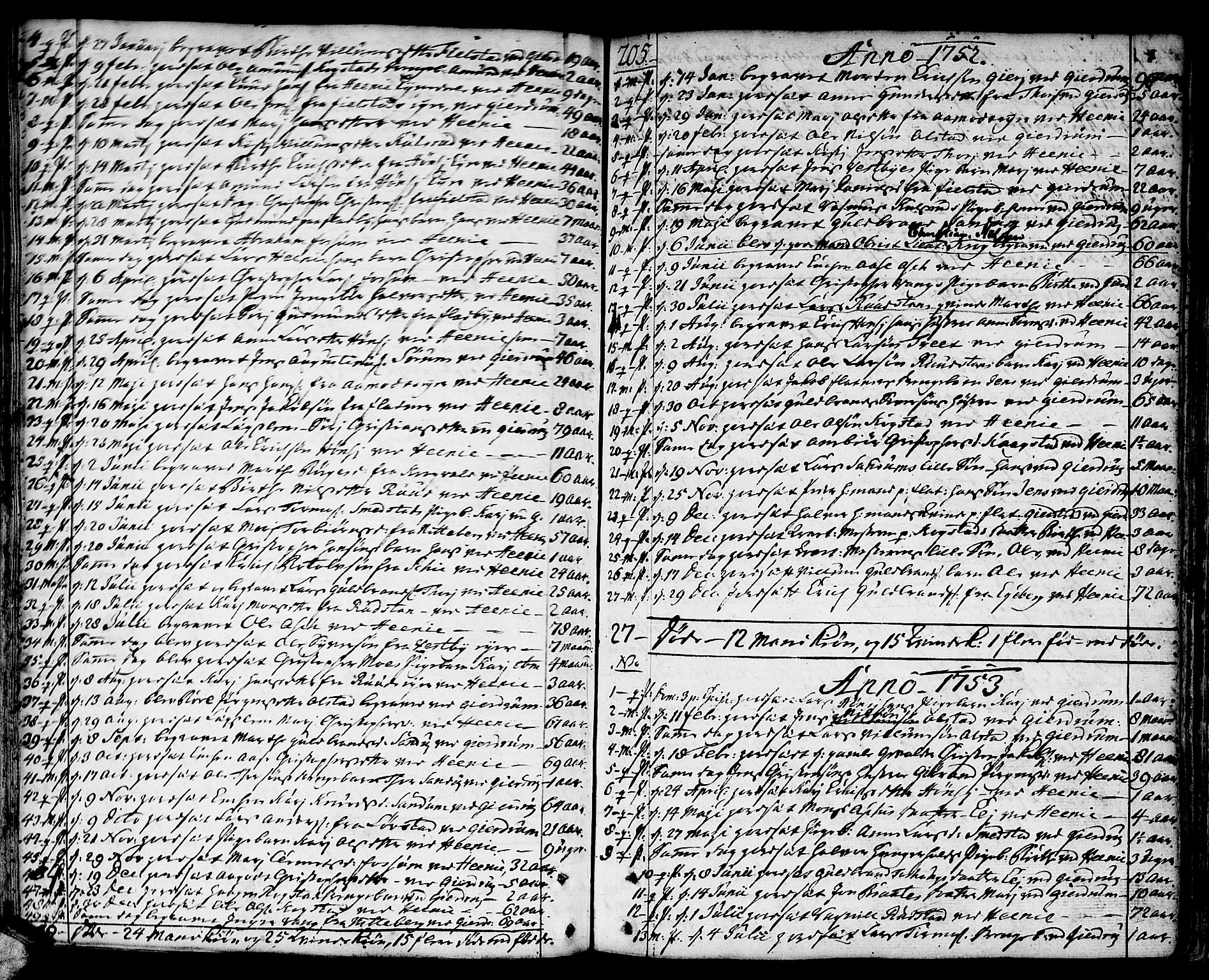 Gjerdrum prestekontor Kirkebøker, SAO/A-10412b/F/Fa/L0002: Ministerialbok nr. I 2, 1737-1797, s. 205