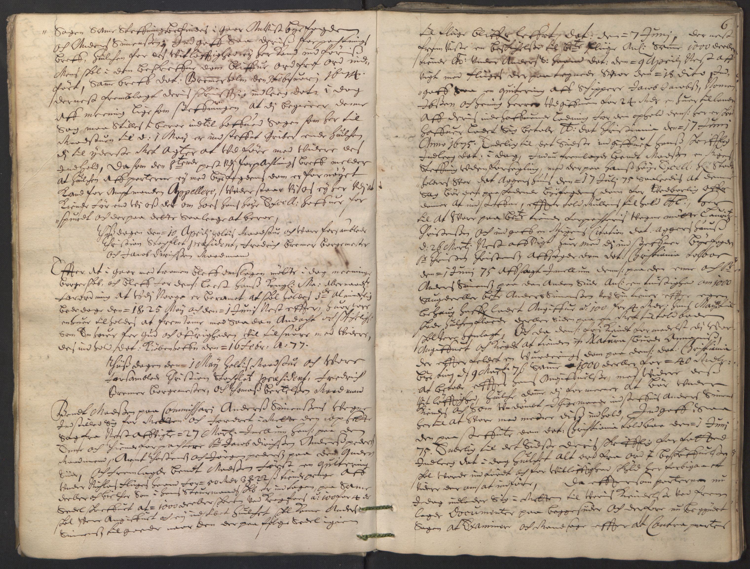 Christiania rådstuerett, AV/SAO-A-11132/F/Fa/L0011: Justisprotokoll, 1677, s. 5b-6a