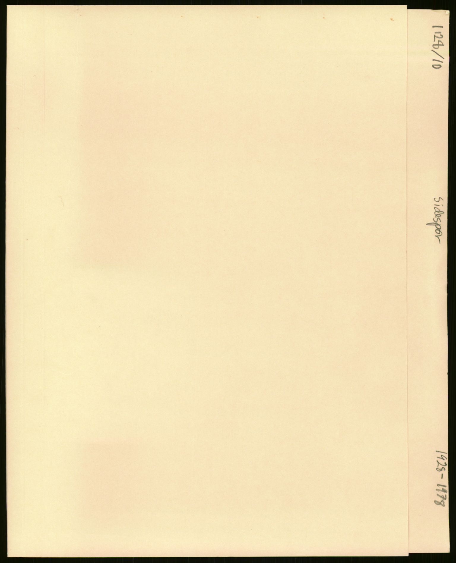 Norges statsbaner (NSB), Oslo distrikt, SAO/A-10967/02/D/Da/L0735/0001: -- / Sidespor , 1928-1978, s. 1