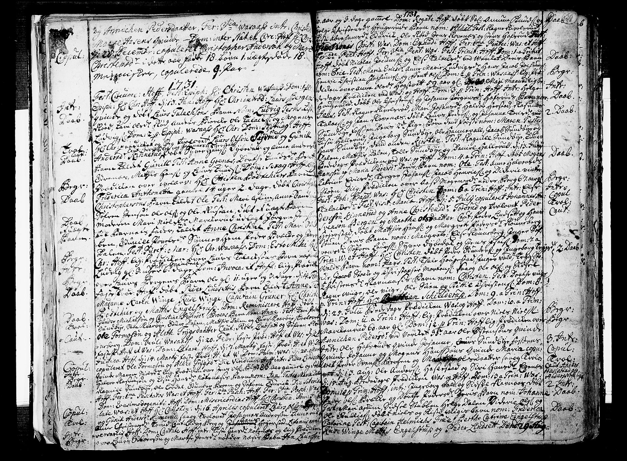 Hof kirkebøker, AV/SAKO-A-64/F/Fa/L0001: Ministerialbok nr. I 1, 1704-1745, s. 29