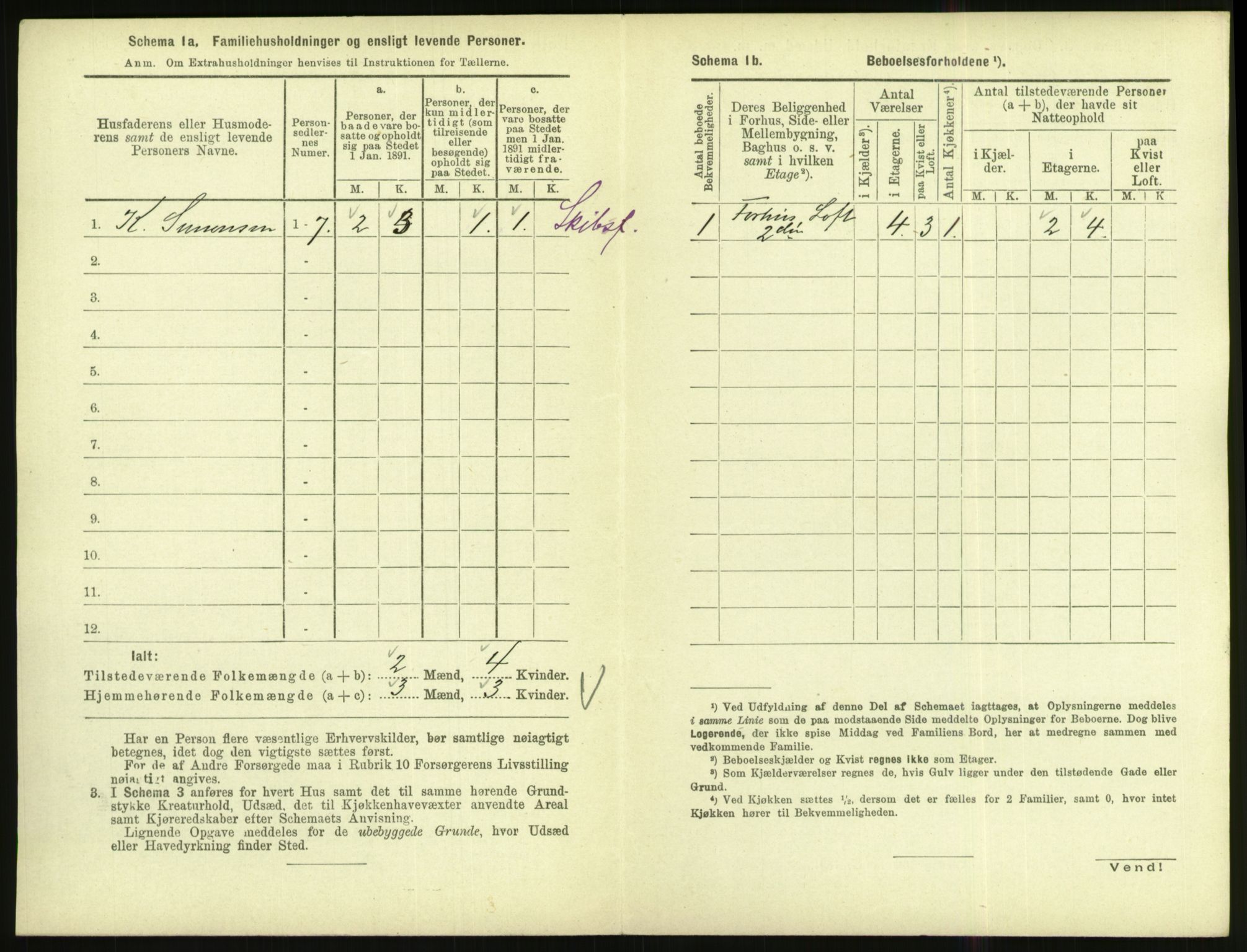 RA, Folketelling 1891 for 1002 Mandal ladested, 1891, s. 490