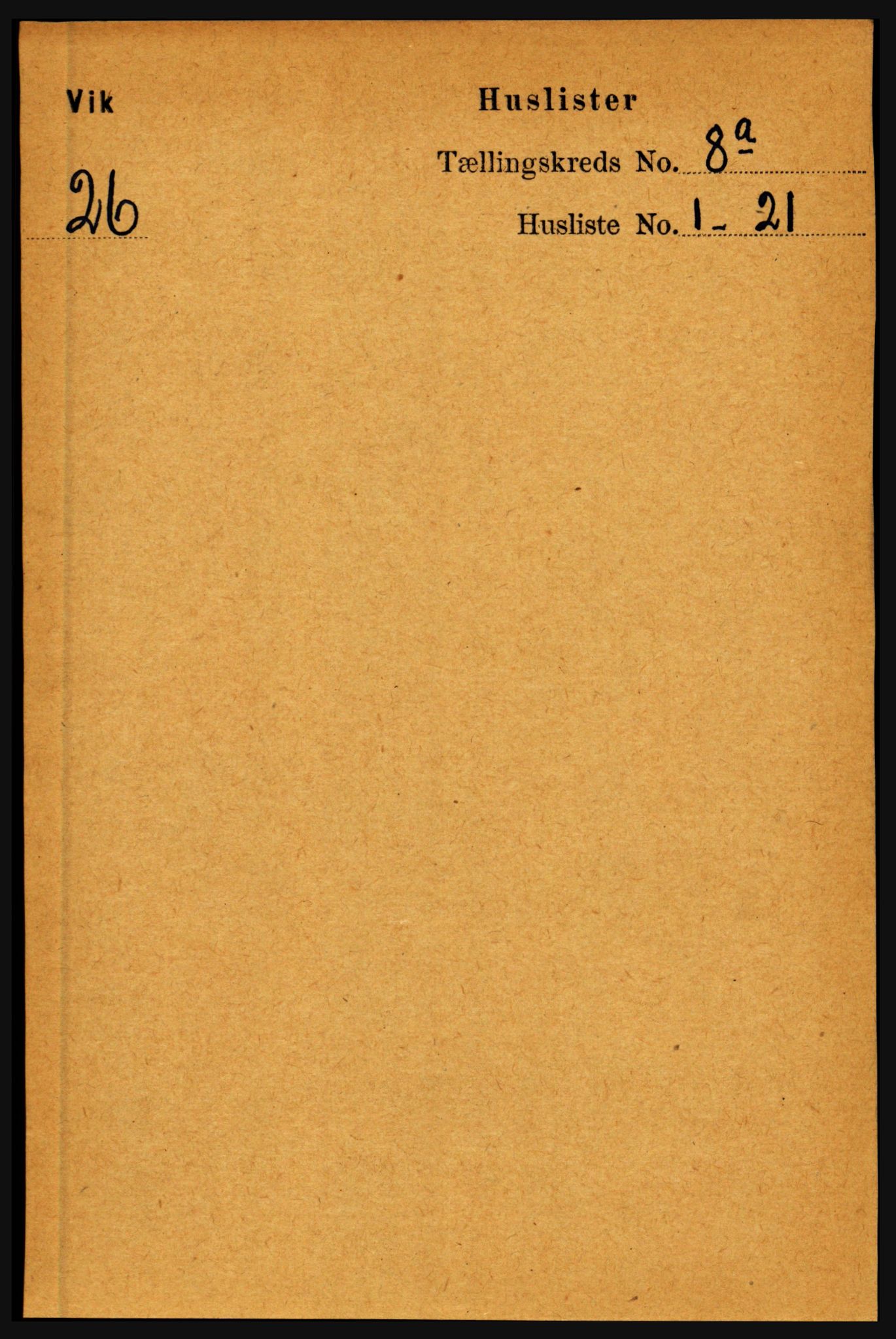 RA, Folketelling 1891 for 1417 Vik herred, 1891, s. 3512