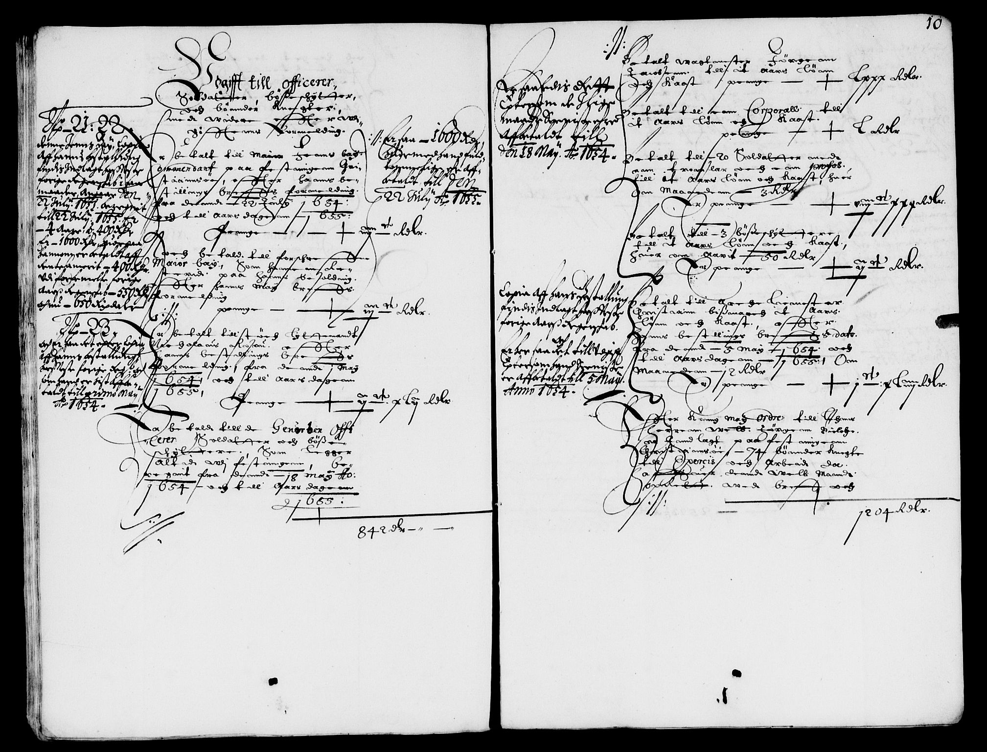 Rentekammeret inntil 1814, Reviderte regnskaper, Lensregnskaper, AV/RA-EA-5023/R/Rb/Rbq/L0043: Nedenes len. Mandals len. Råbyggelag., 1654-1656