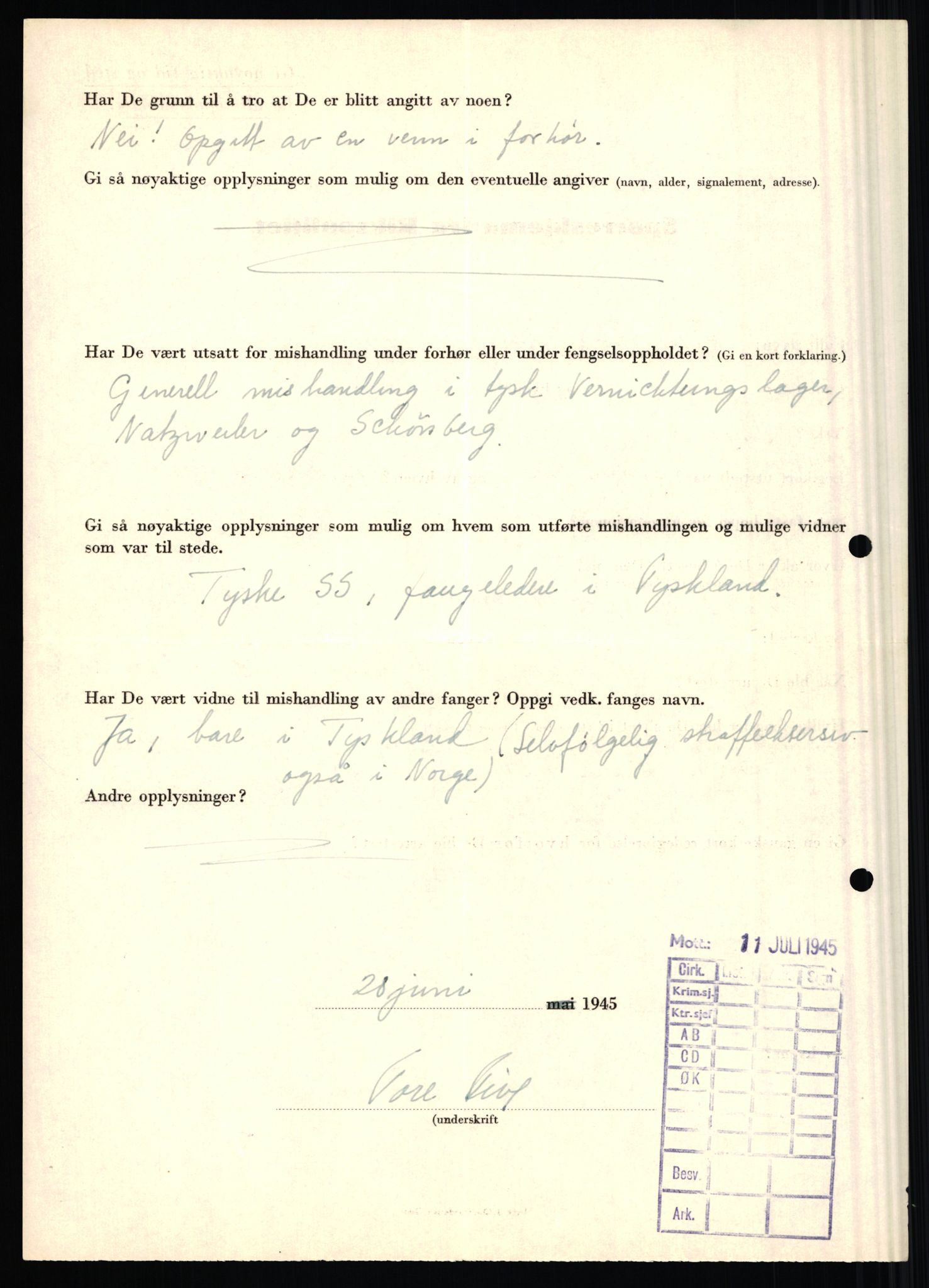 Rikspolitisjefen, AV/RA-S-1560/L/L0004: Eriksen, Alf - Geving, Øivind, 1940-1945, s. 471