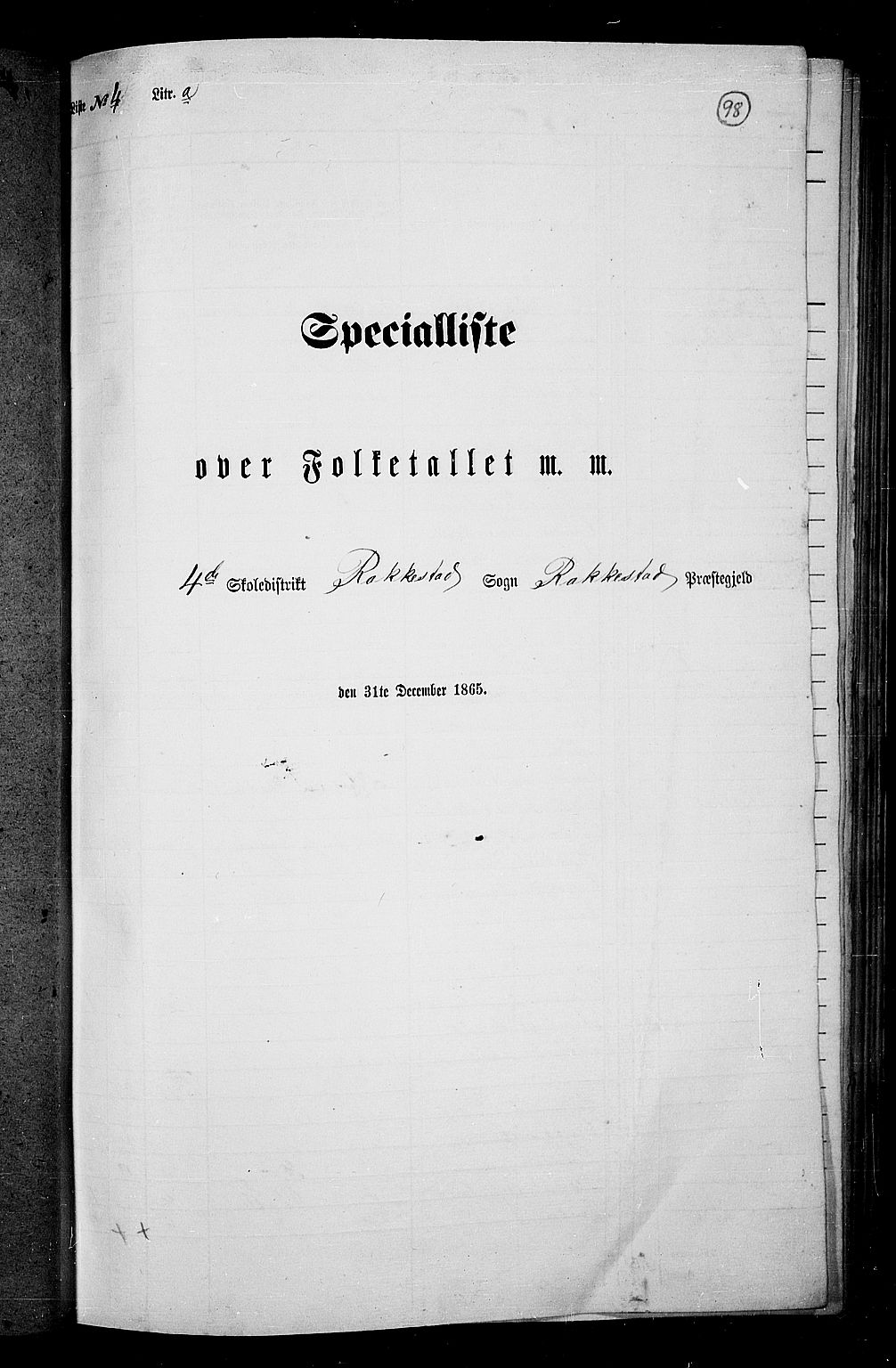 RA, Folketelling 1865 for 0128P Rakkestad prestegjeld, 1865, s. 96