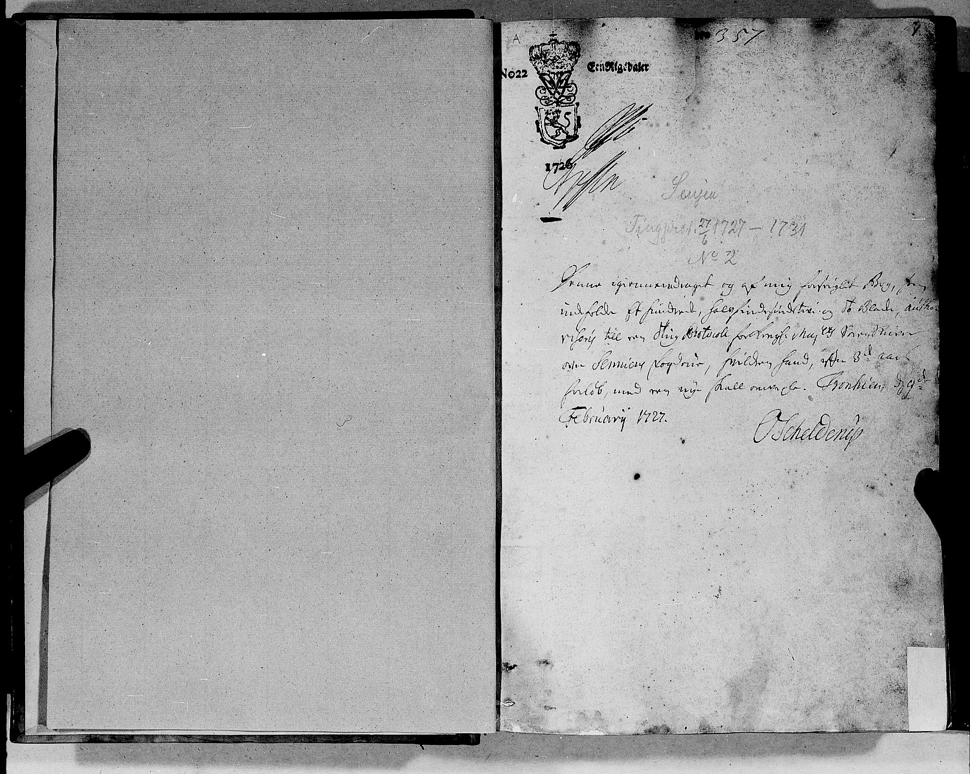 Senja sorenskriveri -1755, AV/SATØ-S-1699/F/Fa/L0002: Justisprotokoll/tingbok, 1727-1731, s. 0b-1a