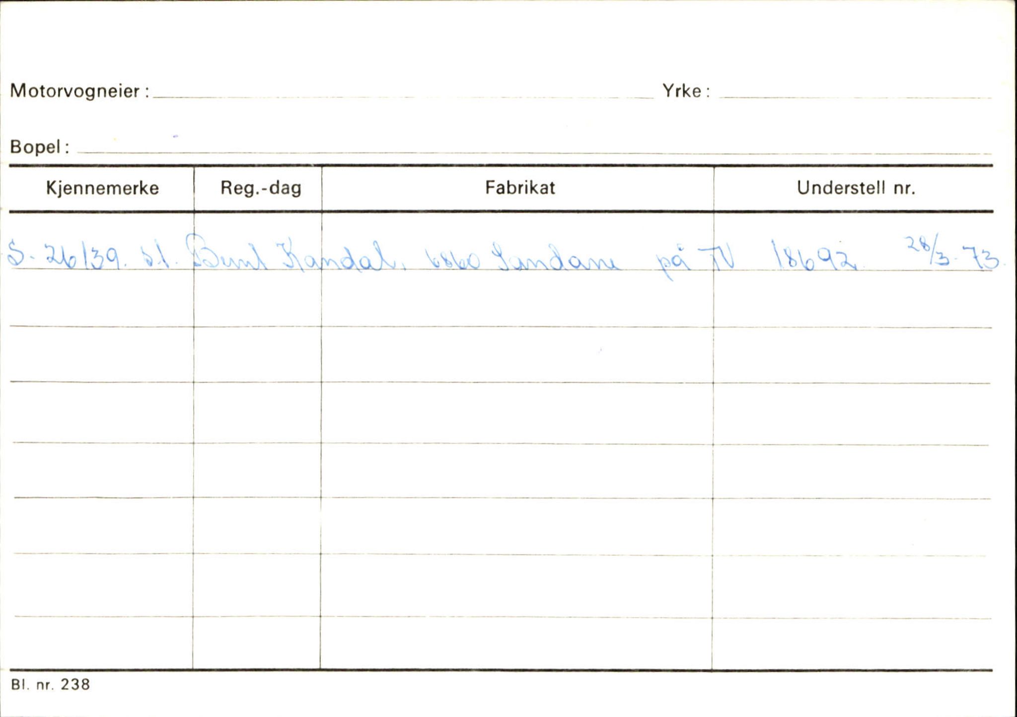 Statens vegvesen, Sogn og Fjordane vegkontor, AV/SAB-A-5301/4/F/L0130: Eigarregister Eid T-Å. Høyanger A-O, 1945-1975, s. 16