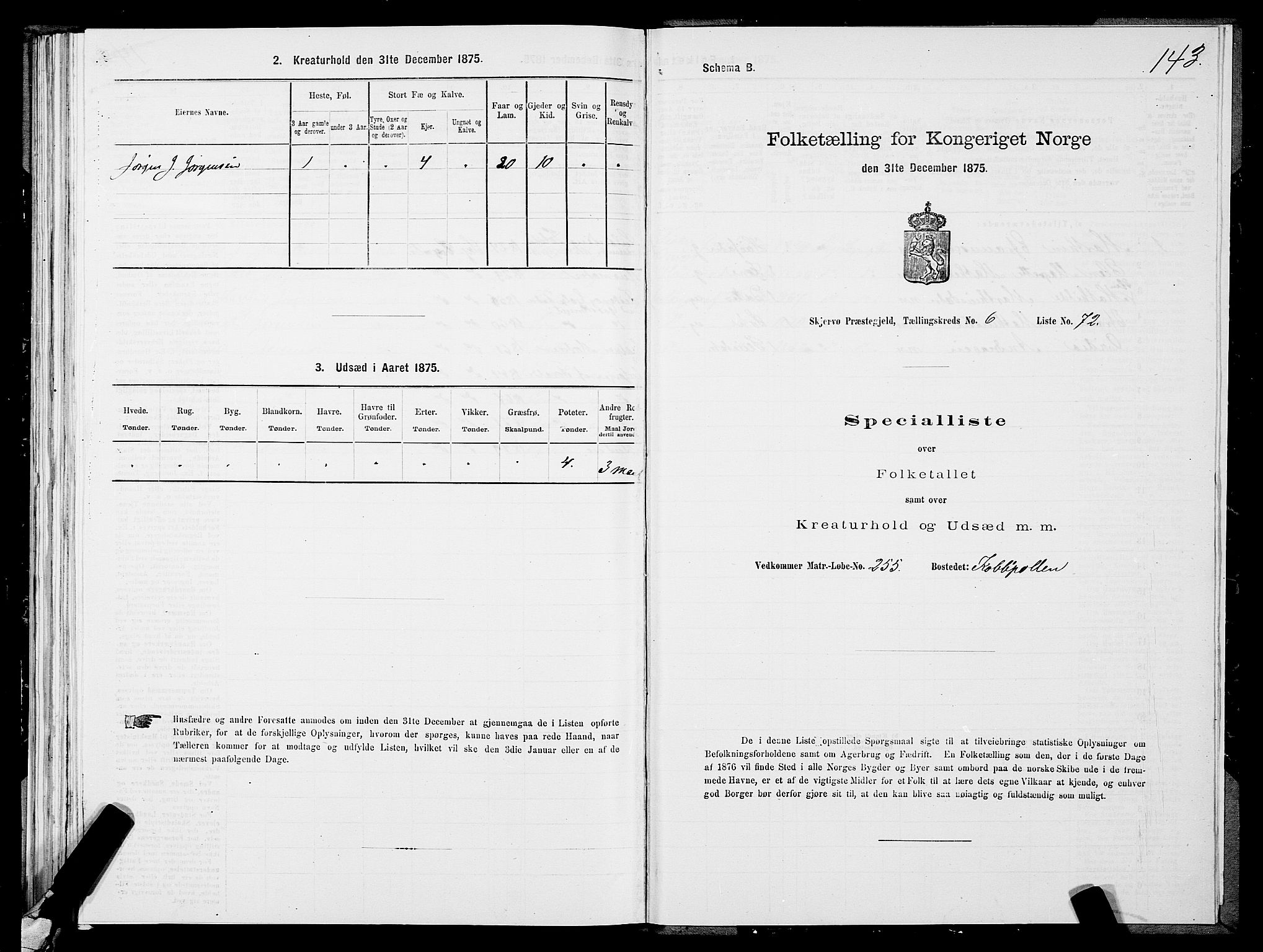 SATØ, Folketelling 1875 for 1941P Skjervøy prestegjeld, 1875, s. 5143