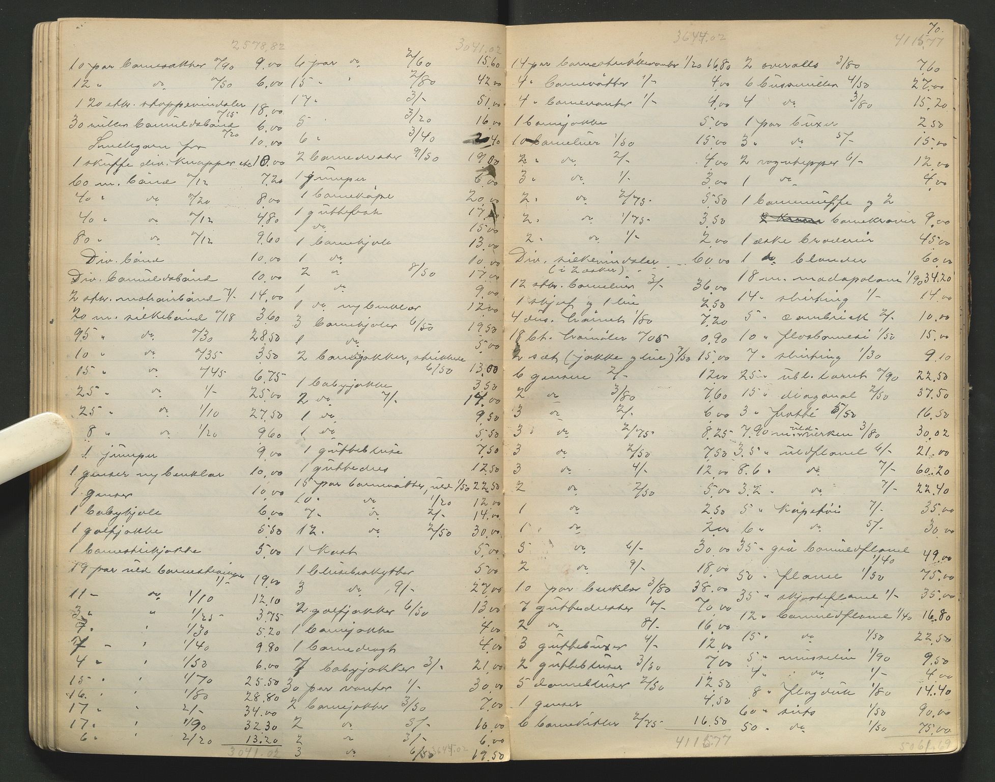 Sør-Hedmark sorenskriveri, AV/SAH-TING-014/J/Ja/Jae/L0004: Skifteregistreringsprotokoll - Hamar by, 1922-1930, s. 70