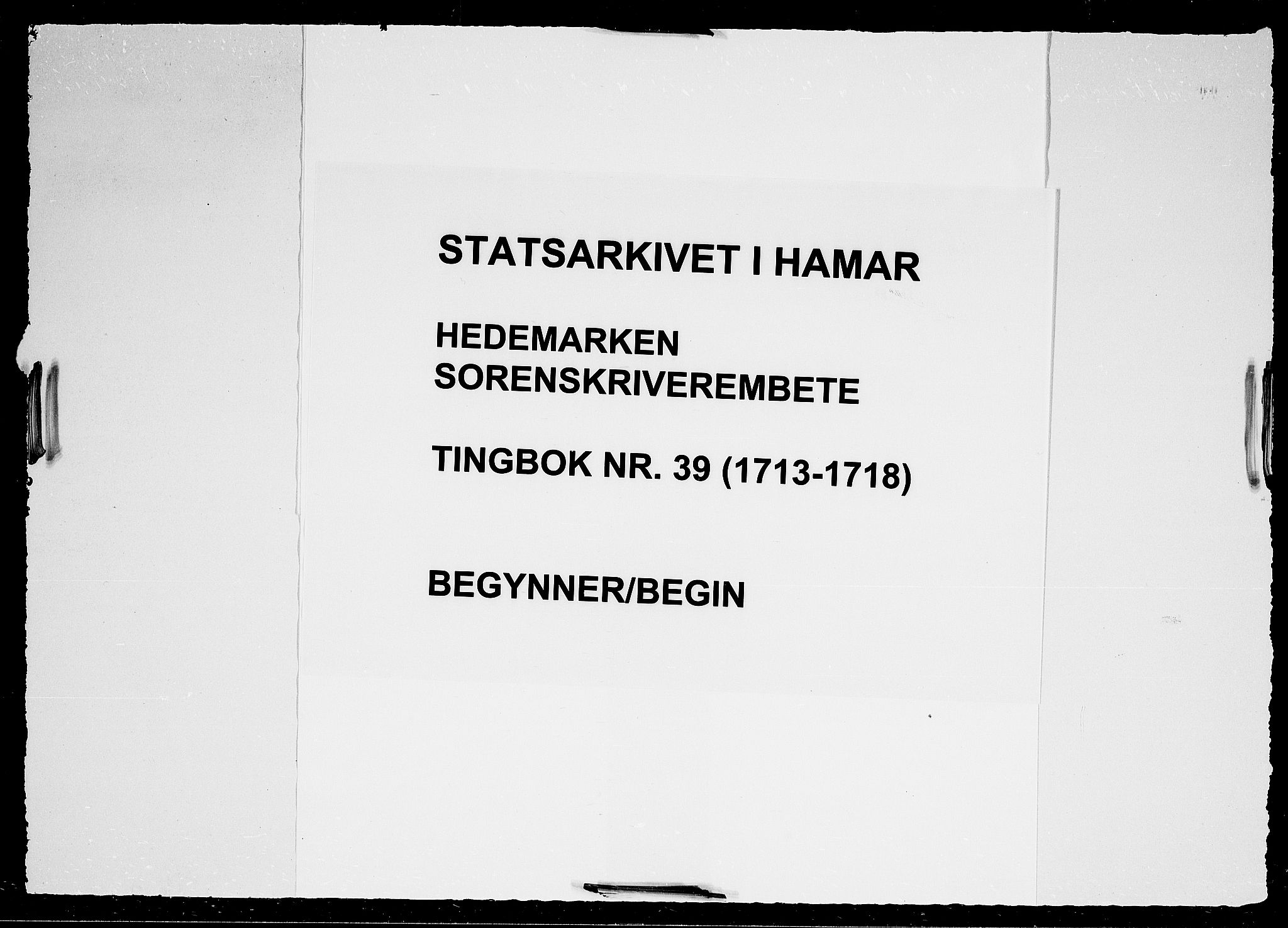 Hedemarken sorenskriveri, SAH/TING-034/G/Gb/L0039: Tingbok, 1713-1718