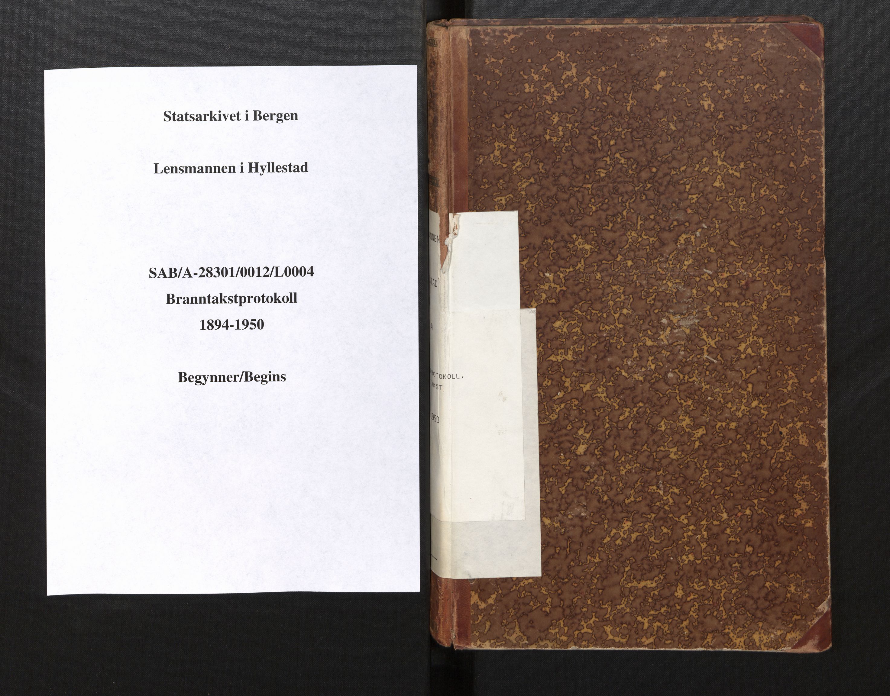 Lensmannen i Hyllestad, SAB/A-28301/0012/L0004: Branntakstprotokoll, skjematakst, 1894-1950