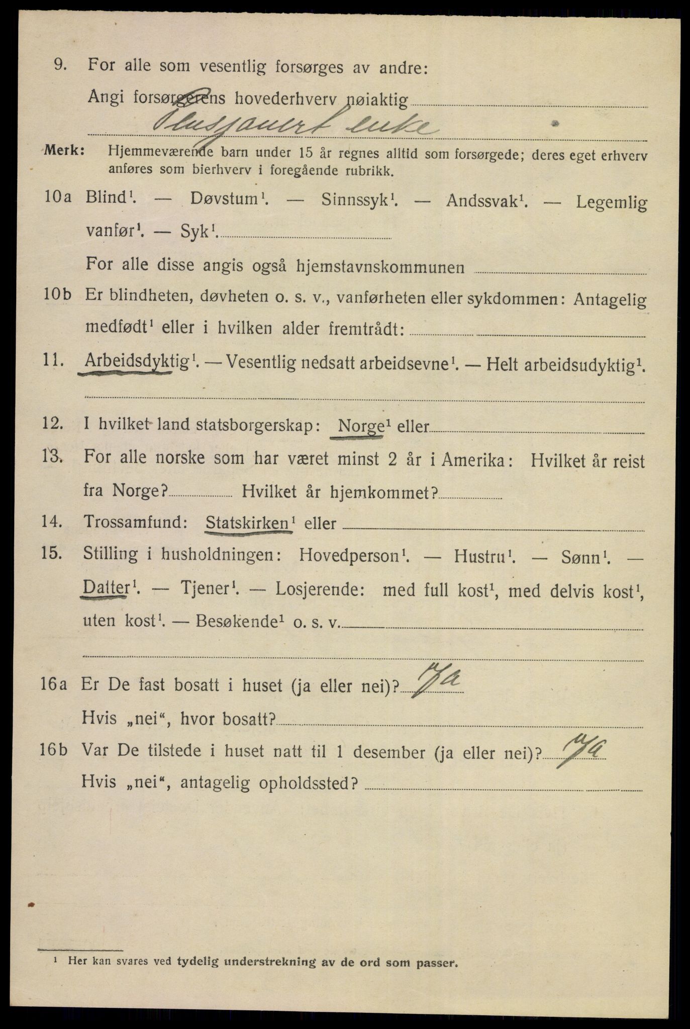 SAKO, Folketelling 1920 for 0604 Kongsberg kjøpstad, 1920, s. 6497