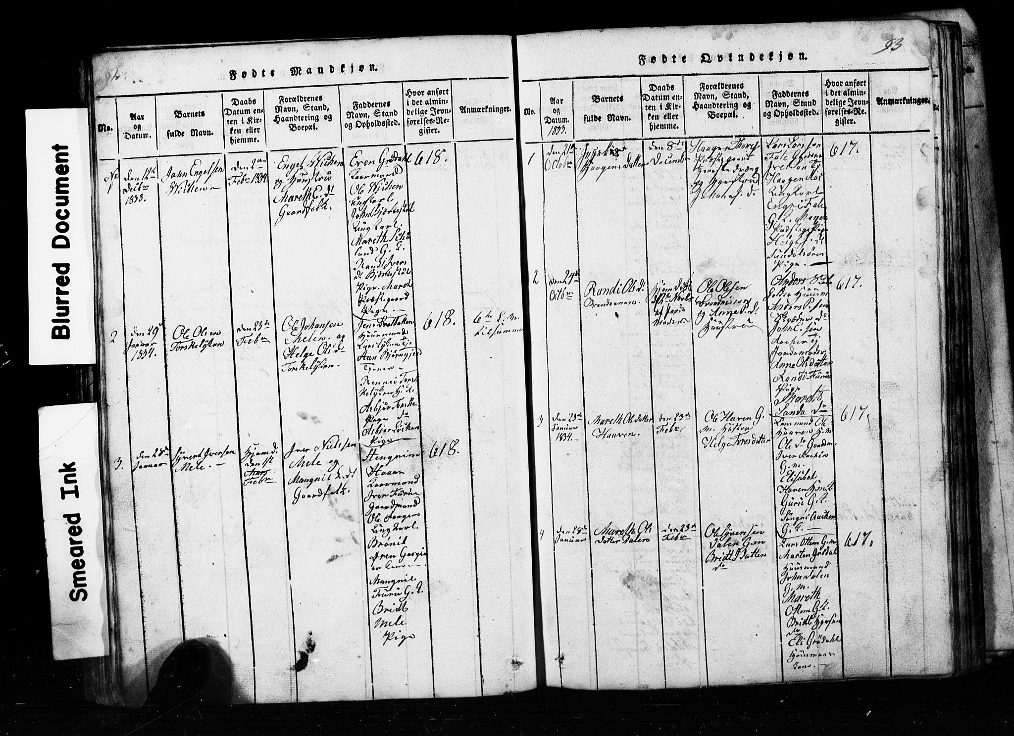 Ministerialprotokoller, klokkerbøker og fødselsregistre - Møre og Romsdal, SAT/A-1454/590/L1016: Klokkerbok nr. 590C01, 1819-1838, s. 92-93