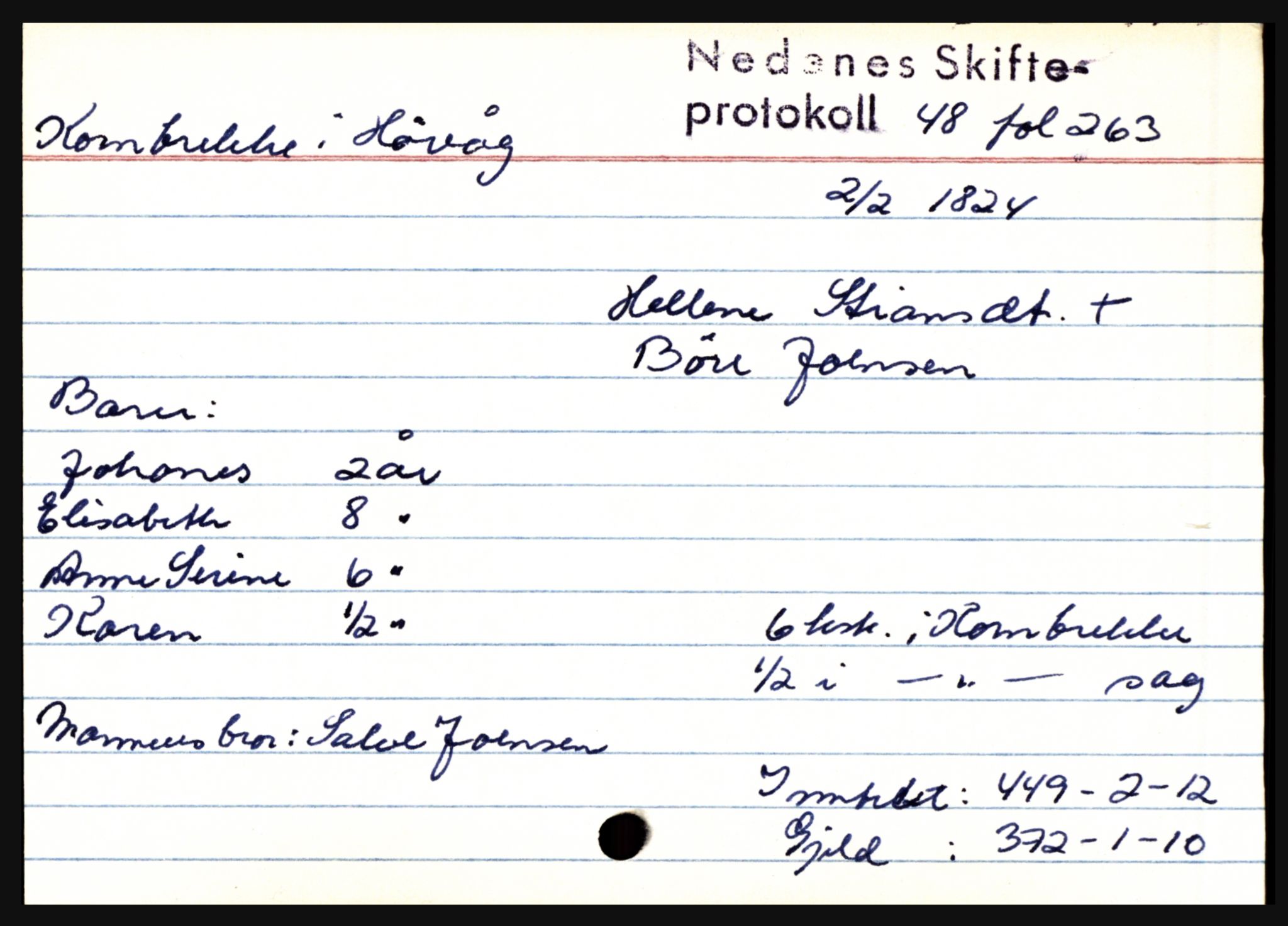 Nedenes sorenskriveri før 1824, AV/SAK-1221-0007/H, s. 15811